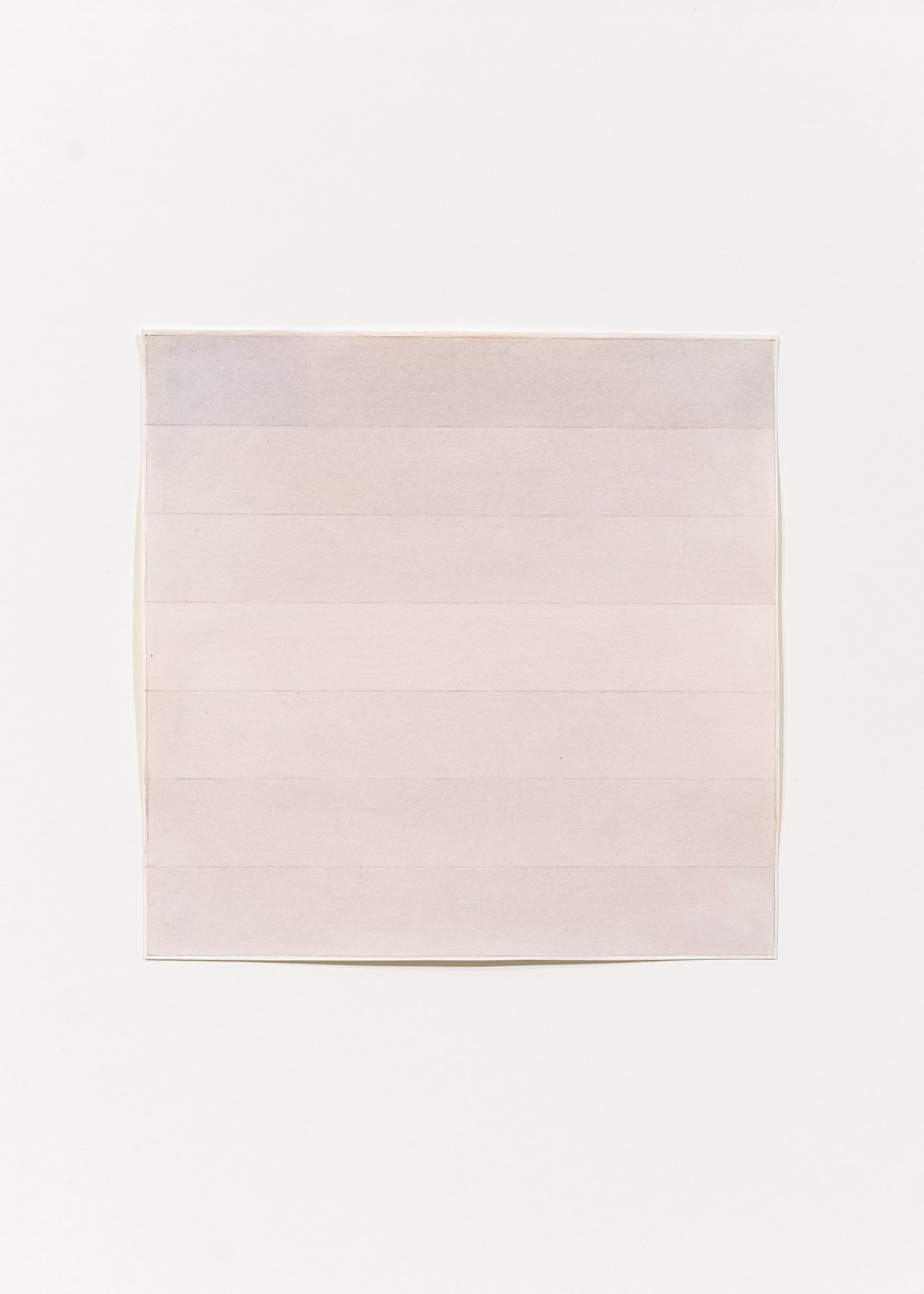 Raimund Girke, Nr 13 Aquarell (rosa), 1969