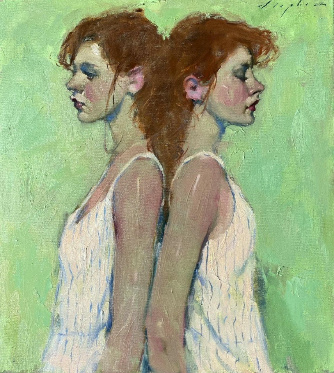 Malcolm Liepke, Back to Back [Redheads], 2022