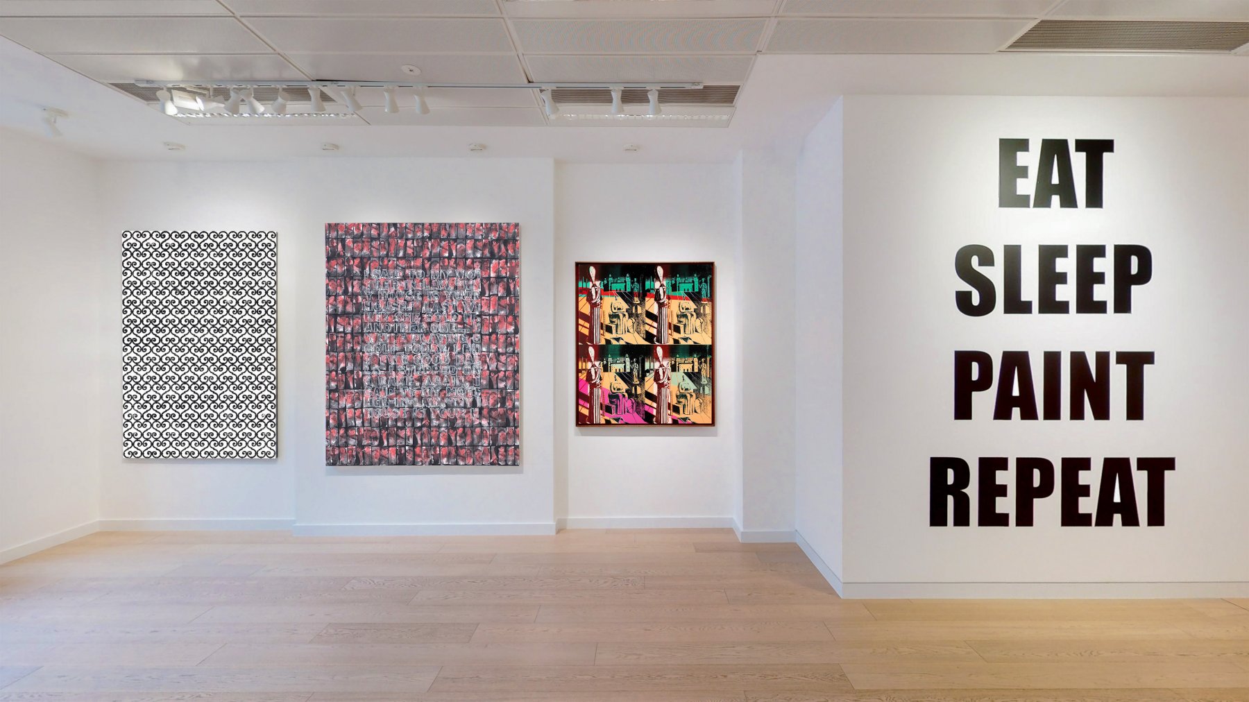 Eat, Sleep, Paint, Repeat at Omer Tiroche Gallery