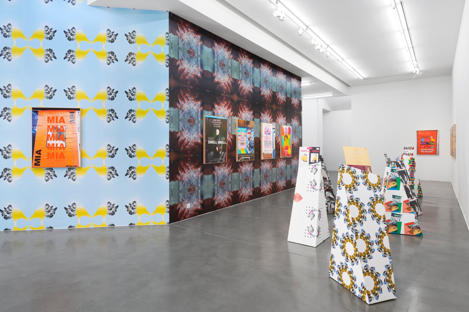 Installation image for Sonia Boyce: Just for the Record, at Simon Lee Gallery