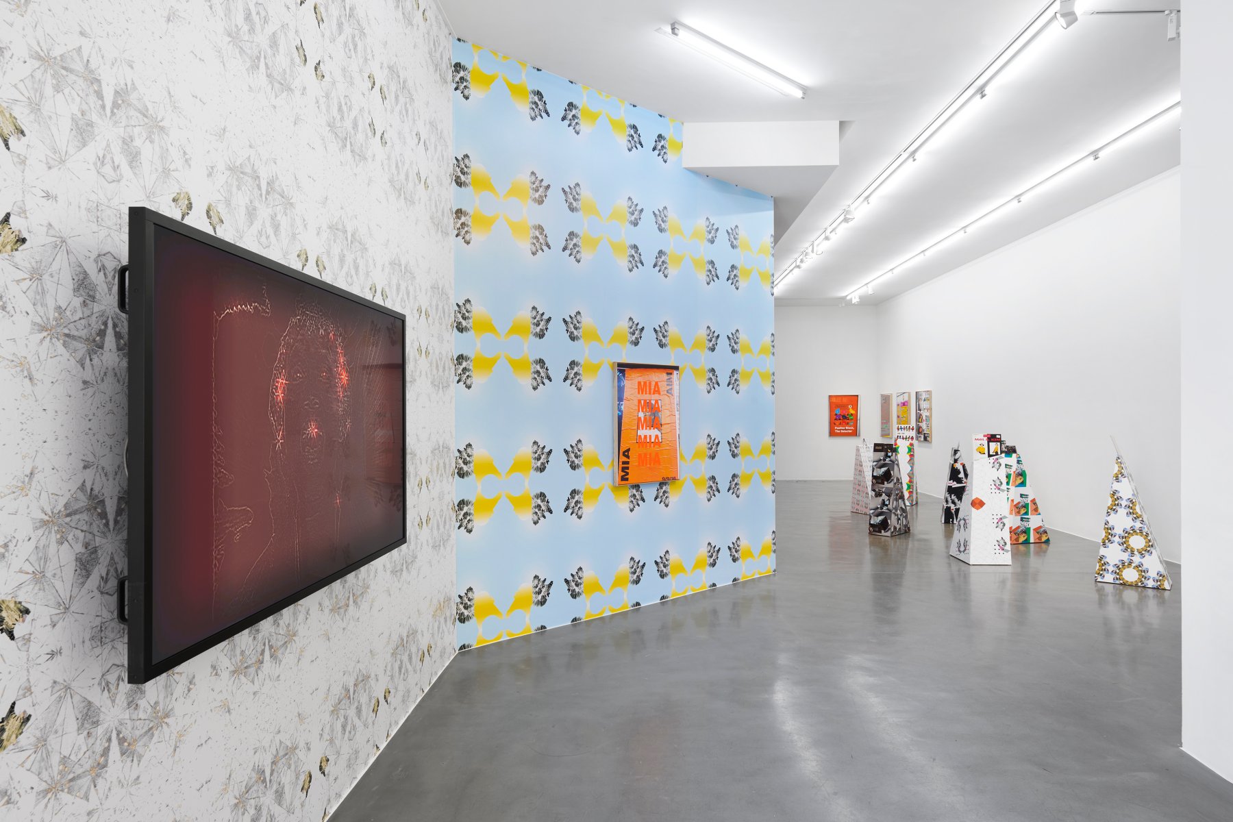 Installation image for Sonia Boyce: Just for the Record, at Simon Lee Gallery