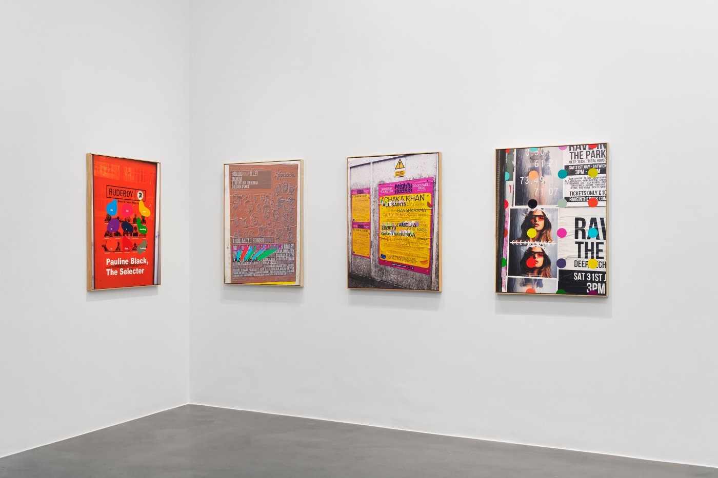 Installation image for Sonia Boyce: Just for the Record, at Simon Lee Gallery