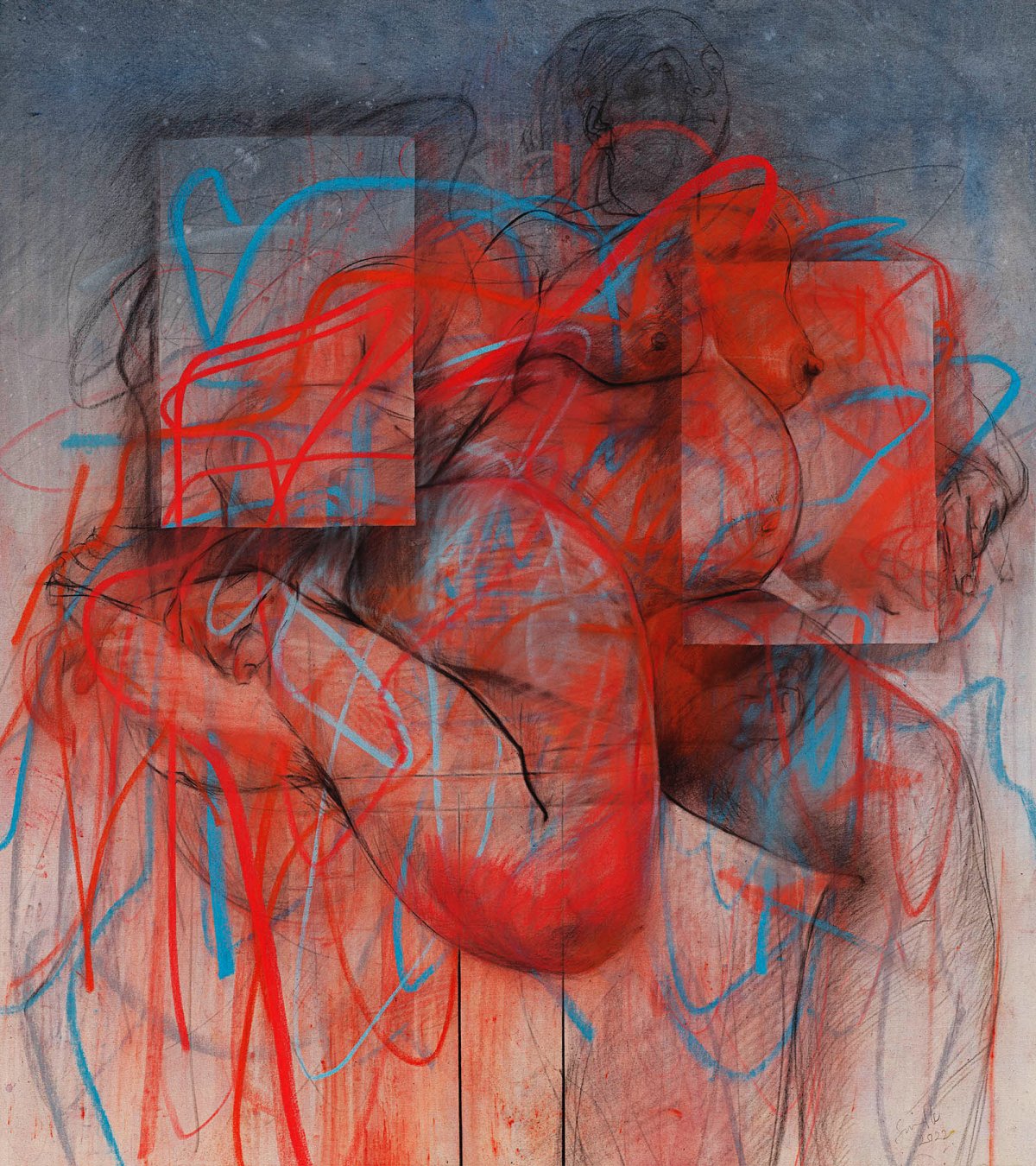 Jenny Saville, Fugue, 2022