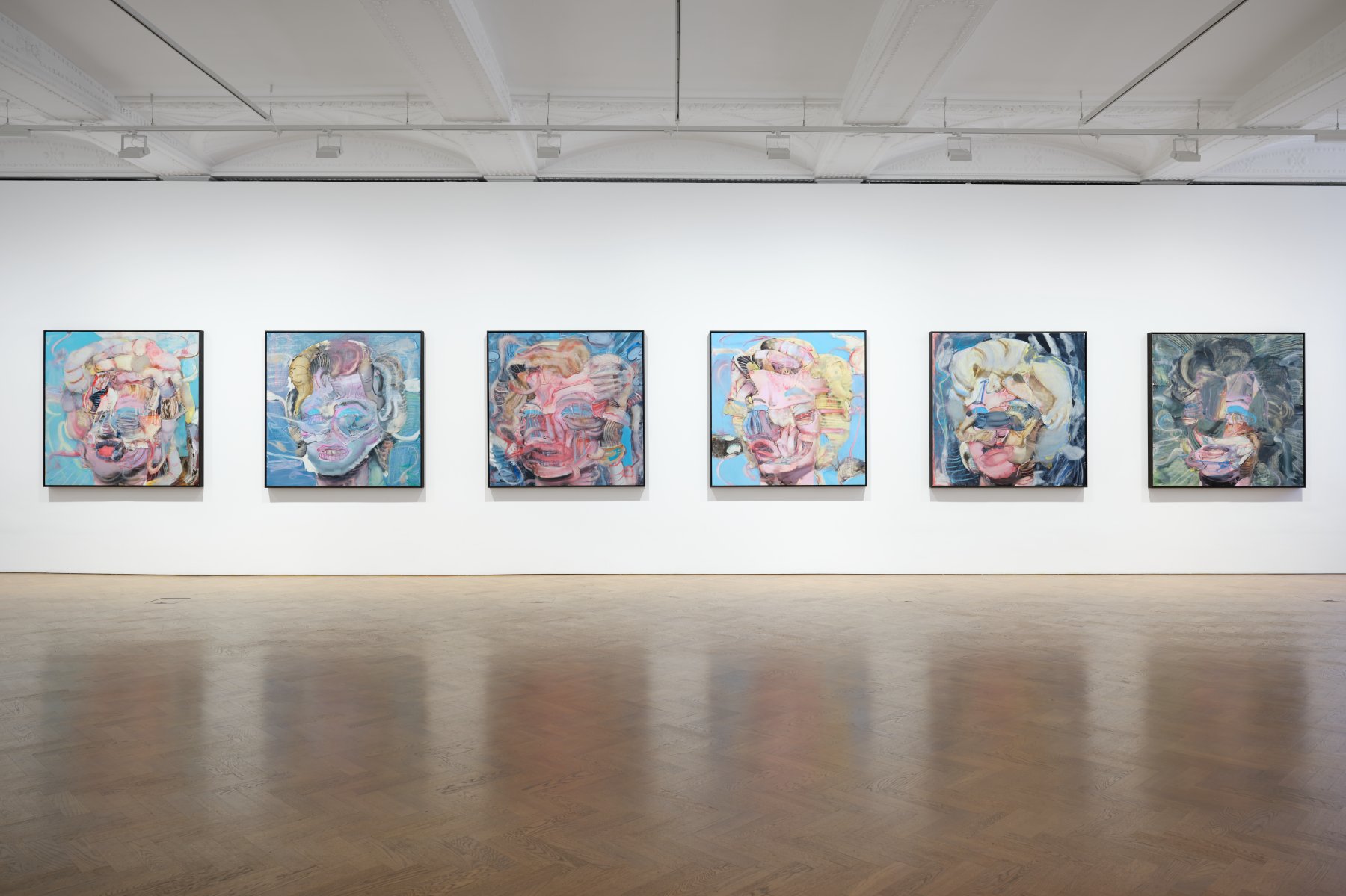 Installation image for Adrian Ghenie: The Fear of NOW, at Thaddaeus Ropac