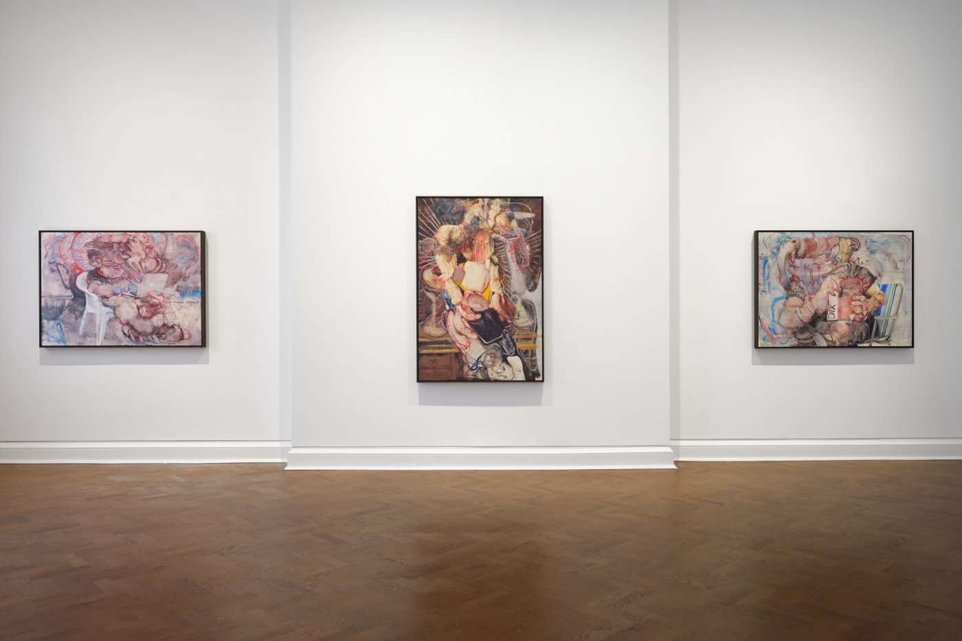 Installation image for Adrian Ghenie: The Fear of NOW, at Thaddaeus Ropac