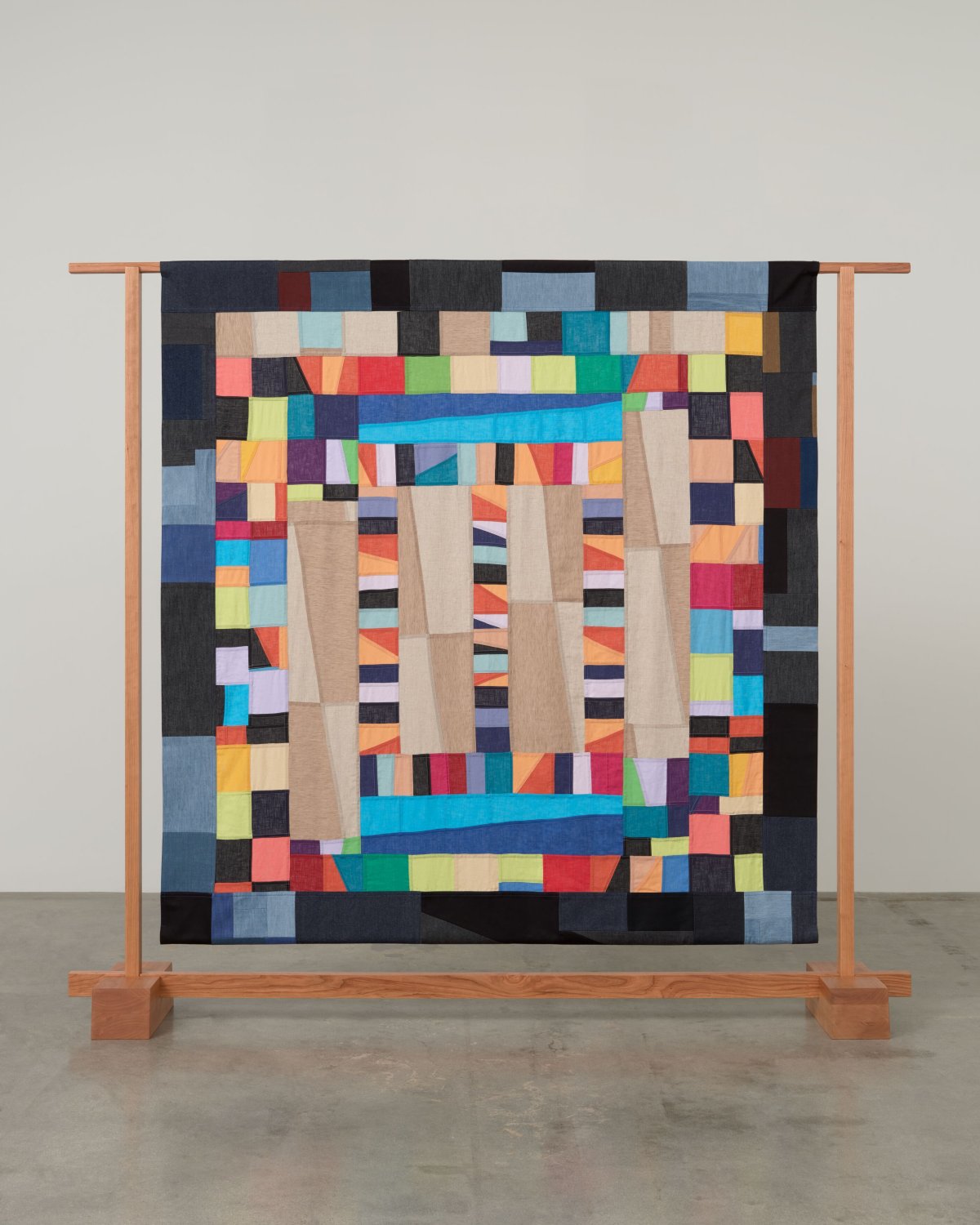 Anthony Akinbola, Tuesday Smillie, Genesis Jerez, Diedrick Brackens, Zadie Xa & Zadie Xa, Shrine painting 2: Western Yellowcedar, 2022