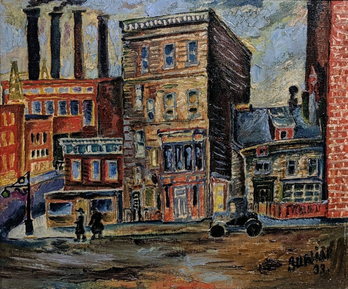 David Burliuk, Lower East Side, 1933