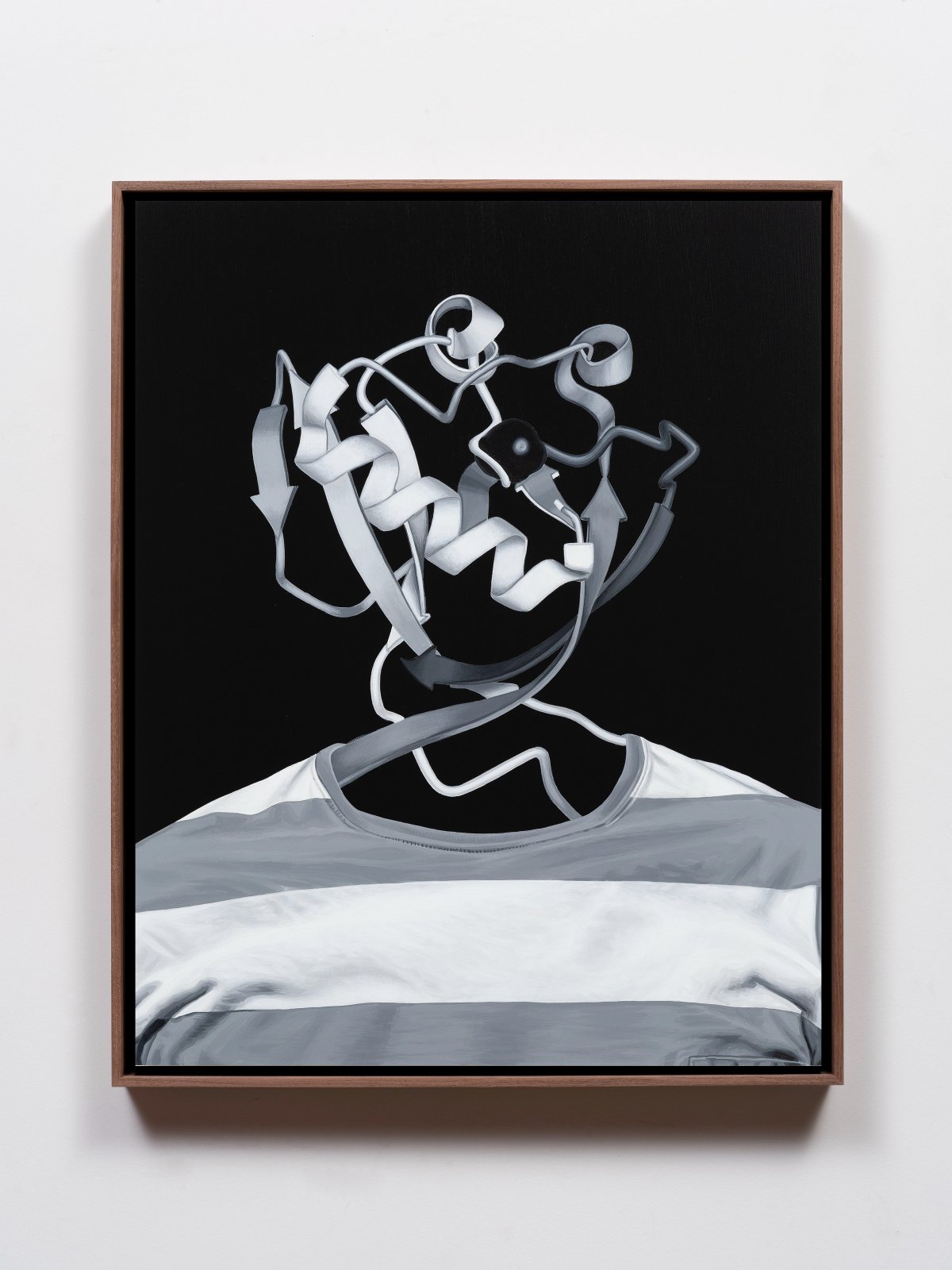 Brian Robertson, Brian Robertson & Brian Robertson, Hard Wired (NMDA in Striped shirt), 2022