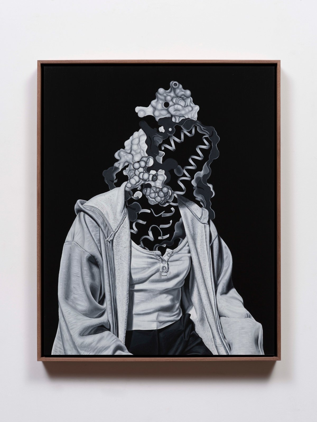Brian Robertson, Brian Robertson, Brian Robertson, Brian Robertson, Brian Robertson & Brian Robertson, Hedone (Serotonin carrier protein in wife beater & gray sweatshirt), 2022