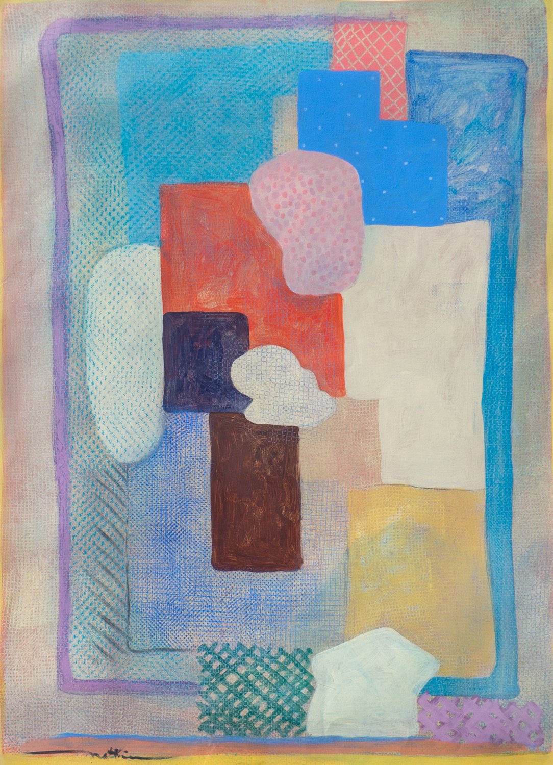 Robert Natkin, Hitchcock Series (#442A), 1984