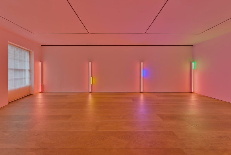 Image for Dan Flavin: colored fluorescent light, at David Zwirner