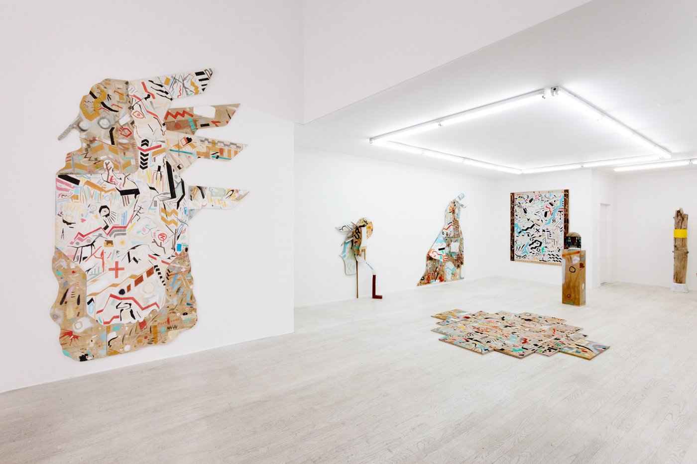 Installation image for Matthew Kirk: White Snake, at Halsey McKay Gallery