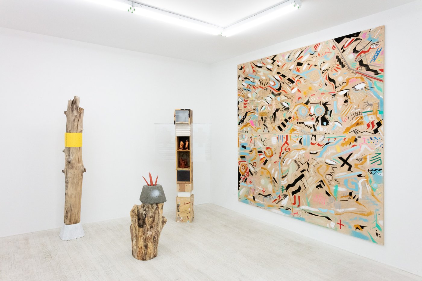 Installation image for Matthew Kirk: White Snake, at Halsey McKay Gallery