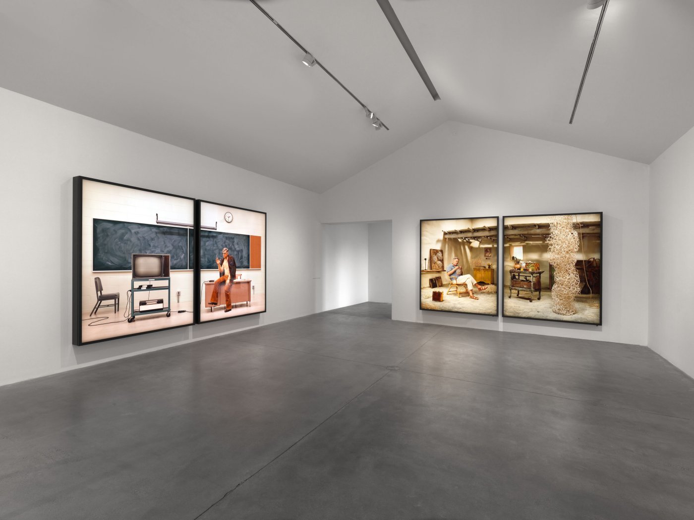 Installation image for Rodney Graham. Getting it Together in the Country, at Hauser & Wirth