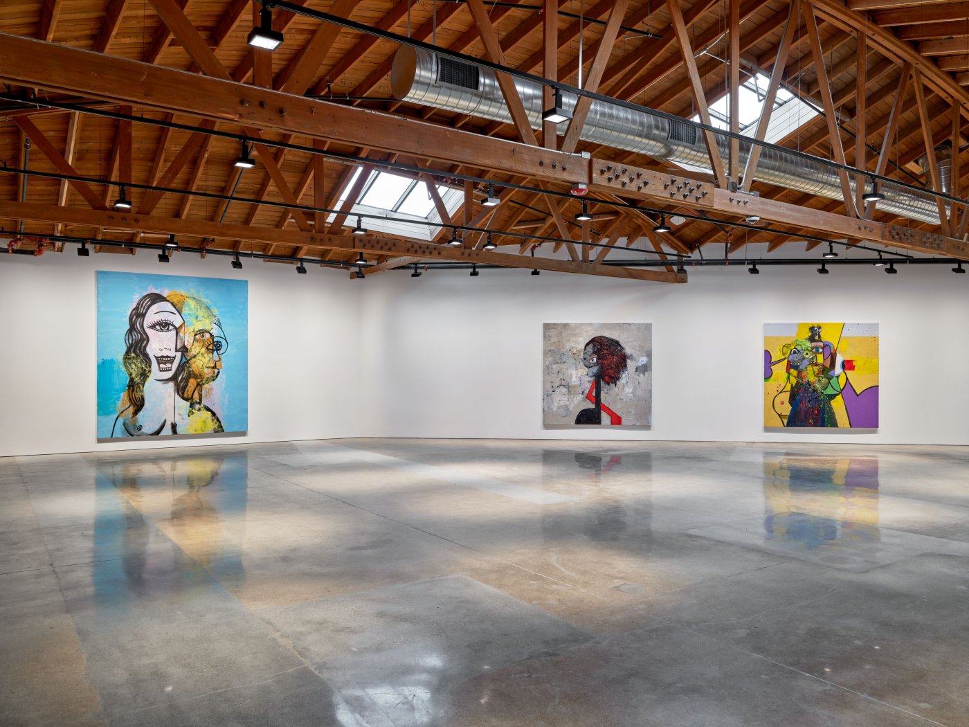 Installation image for George Condo. People Are Strange, at Hauser & Wirth