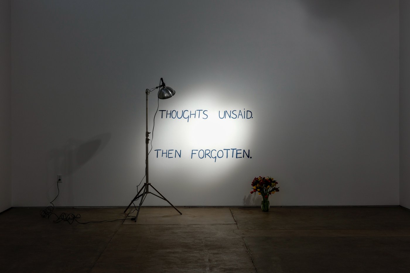 Installation image for Bas Jan Ader: Thoughts unsaid..., at Meliksetian | Briggs