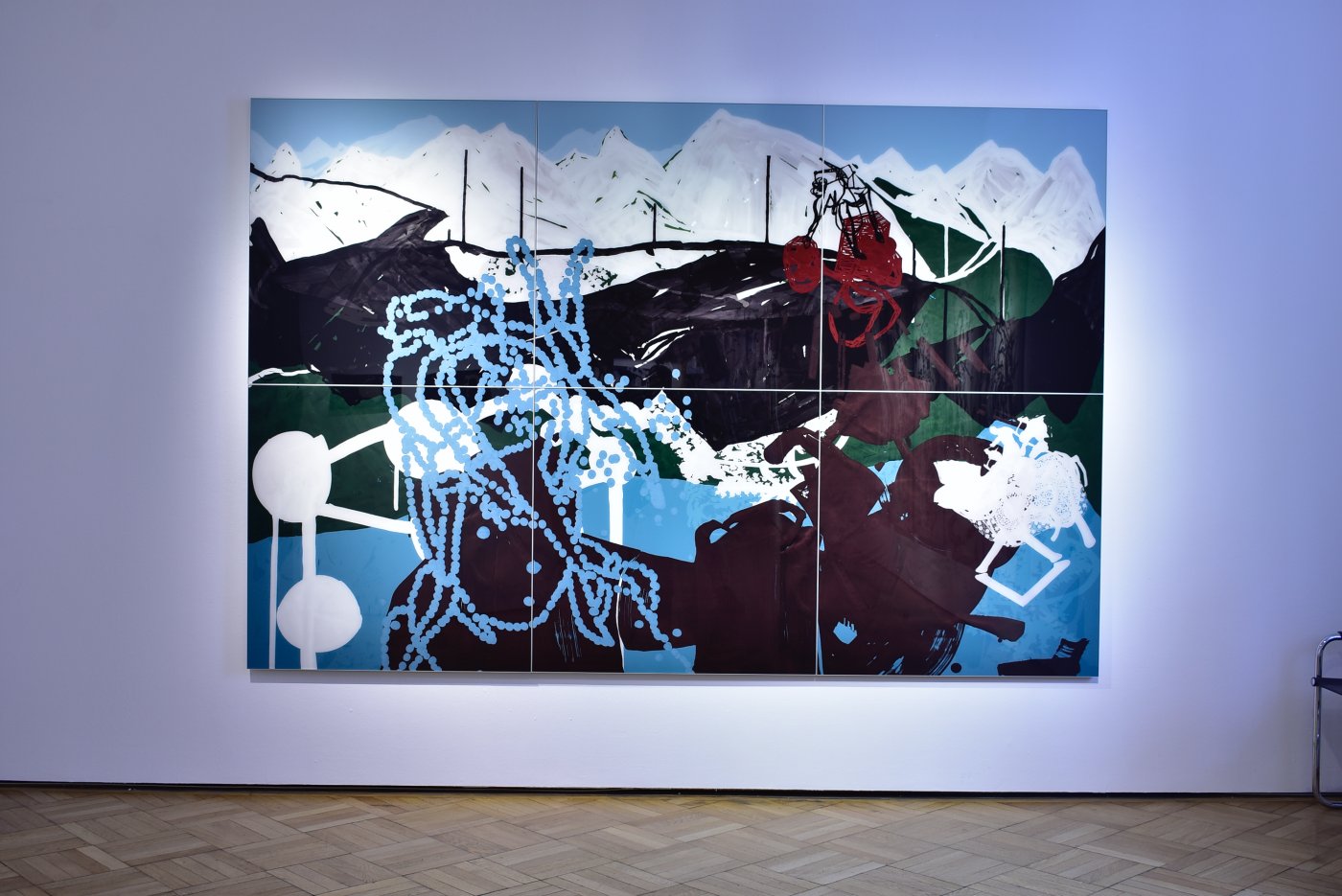 Installation image for Oliver Dorfer: Imagery - the dotporject, at Galerie Ernst Hilger