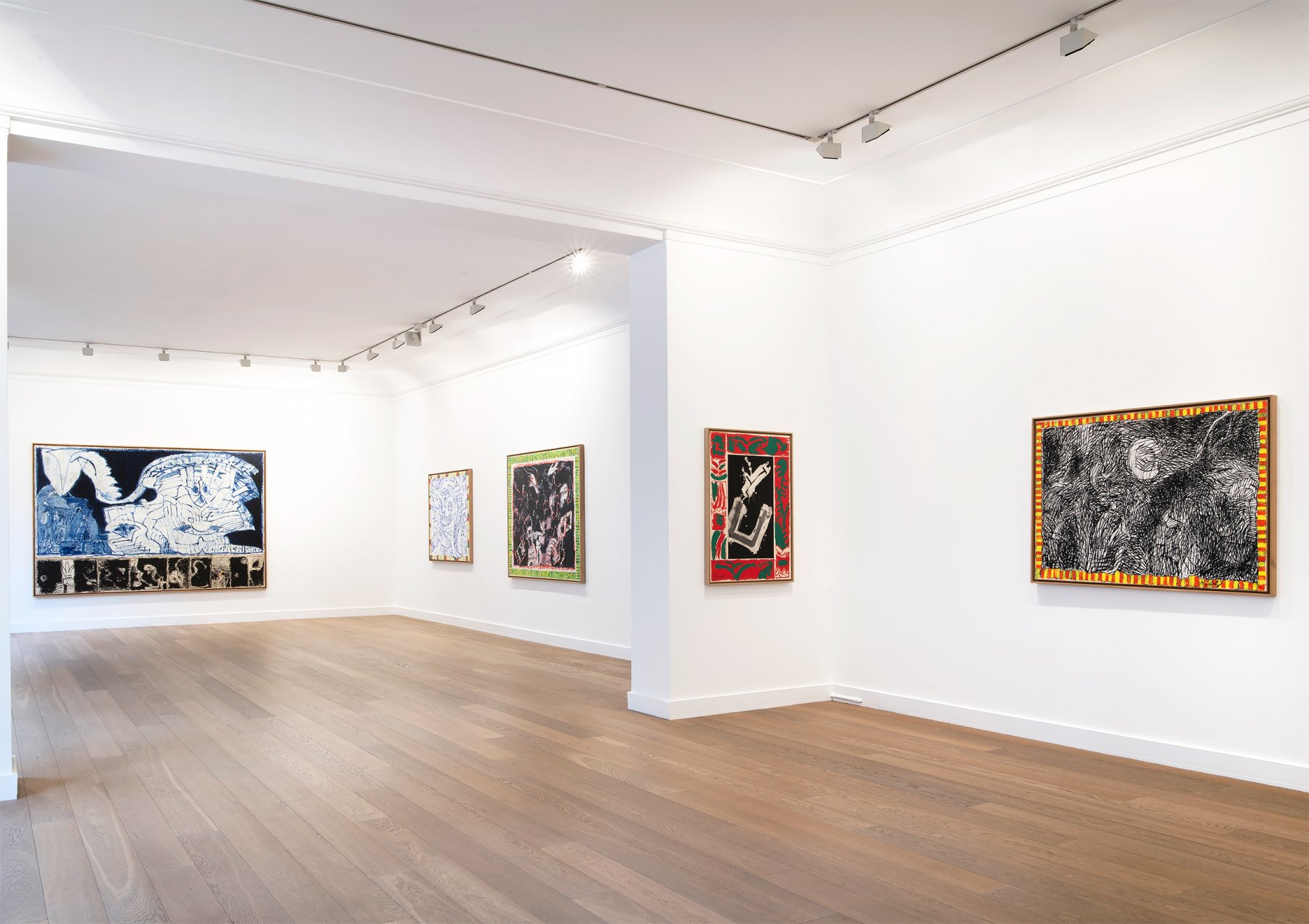 Installation image for Pierre Alechinsky: Dernières nouvelles, at Galerie Lelong & Co.