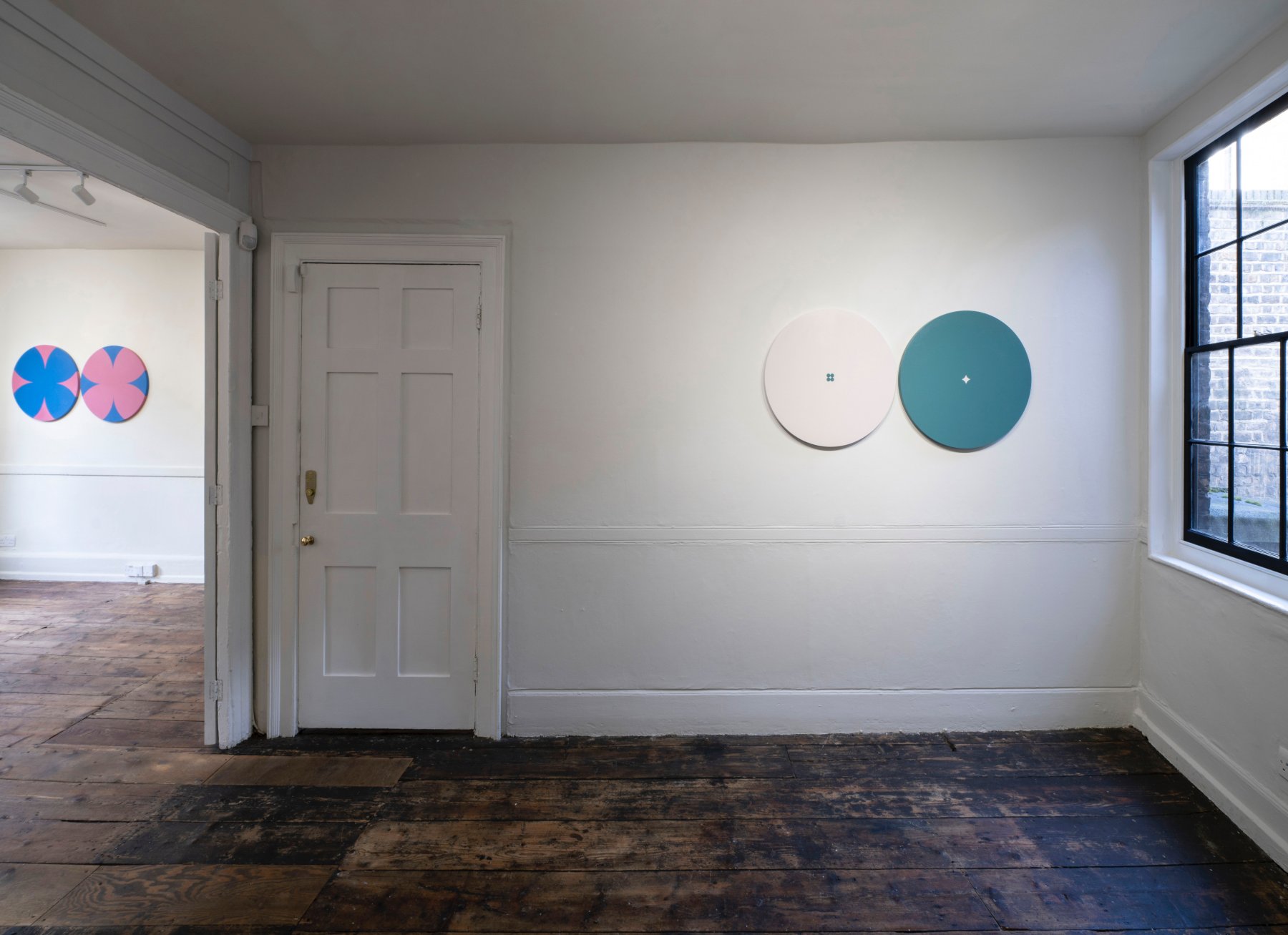 Installation image for Tess Jaray: For Your Eyes Only, at Karsten Schubert