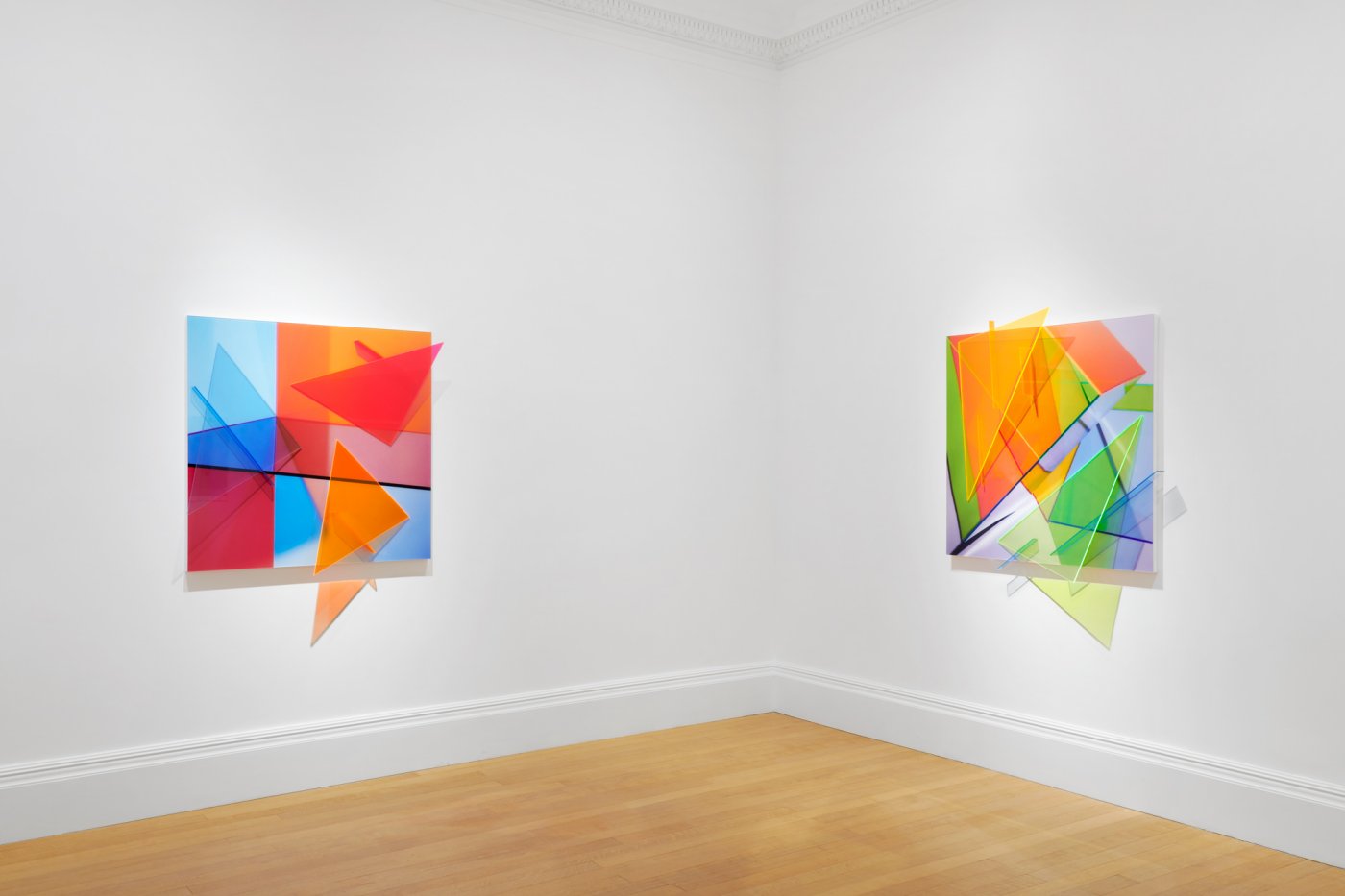 Installation image for Barbara Kasten: Present Continuous, at Thomas Dane Gallery
