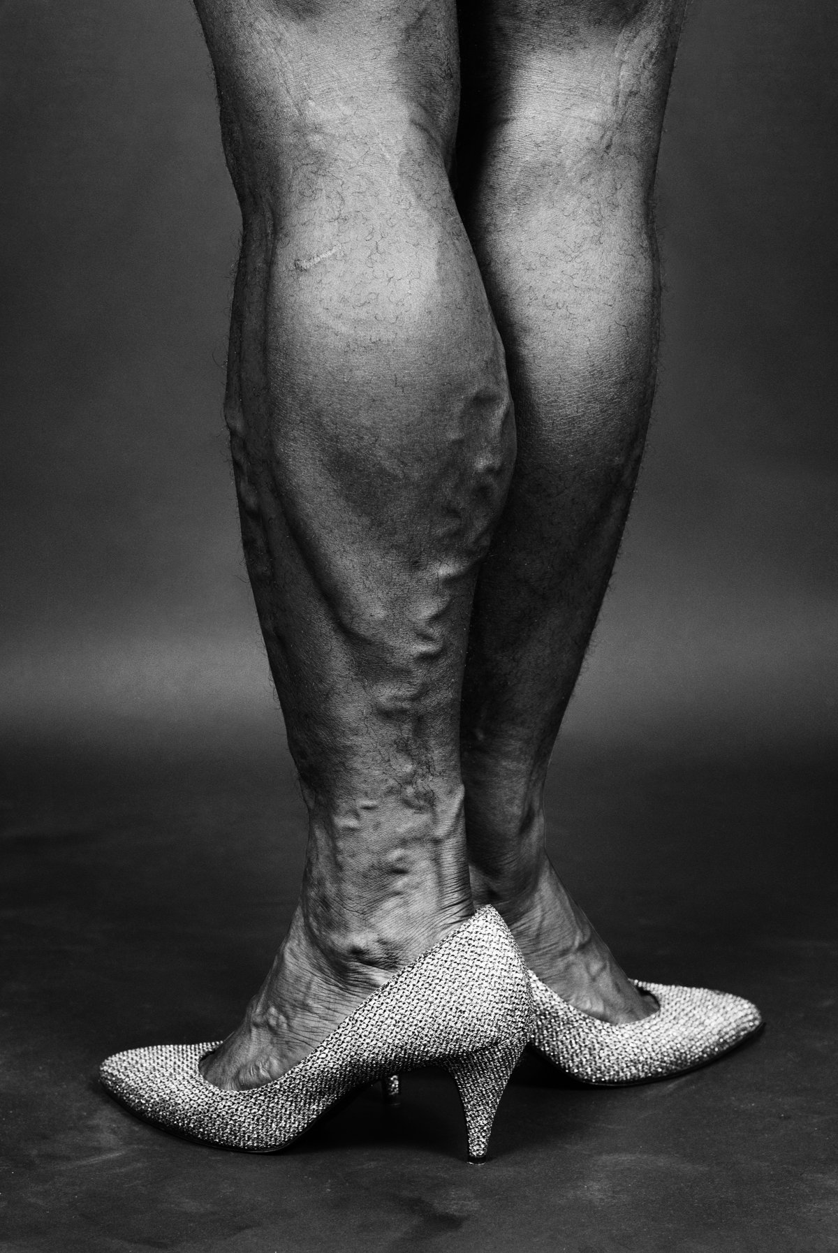 Ajamu, Heels, from the series Black Bodyscapes, 1994