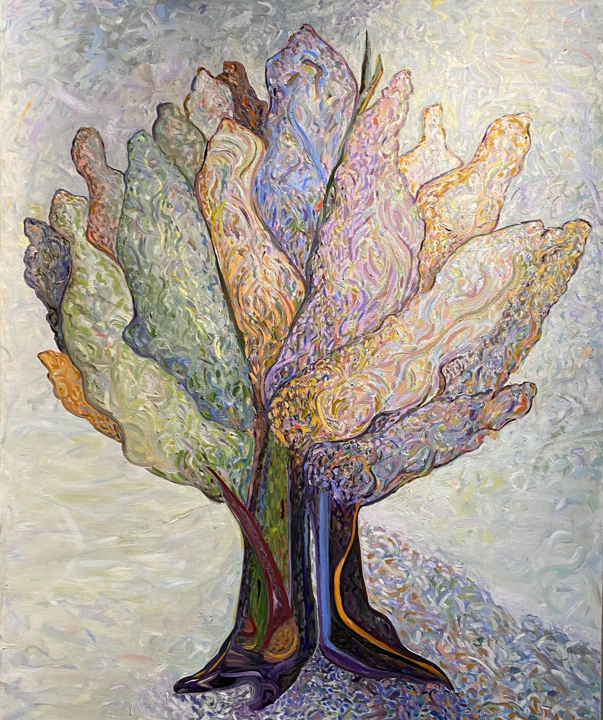 Karen Wilberding Diefenbach, Pastorale #2, Old Olive Tree, 2023