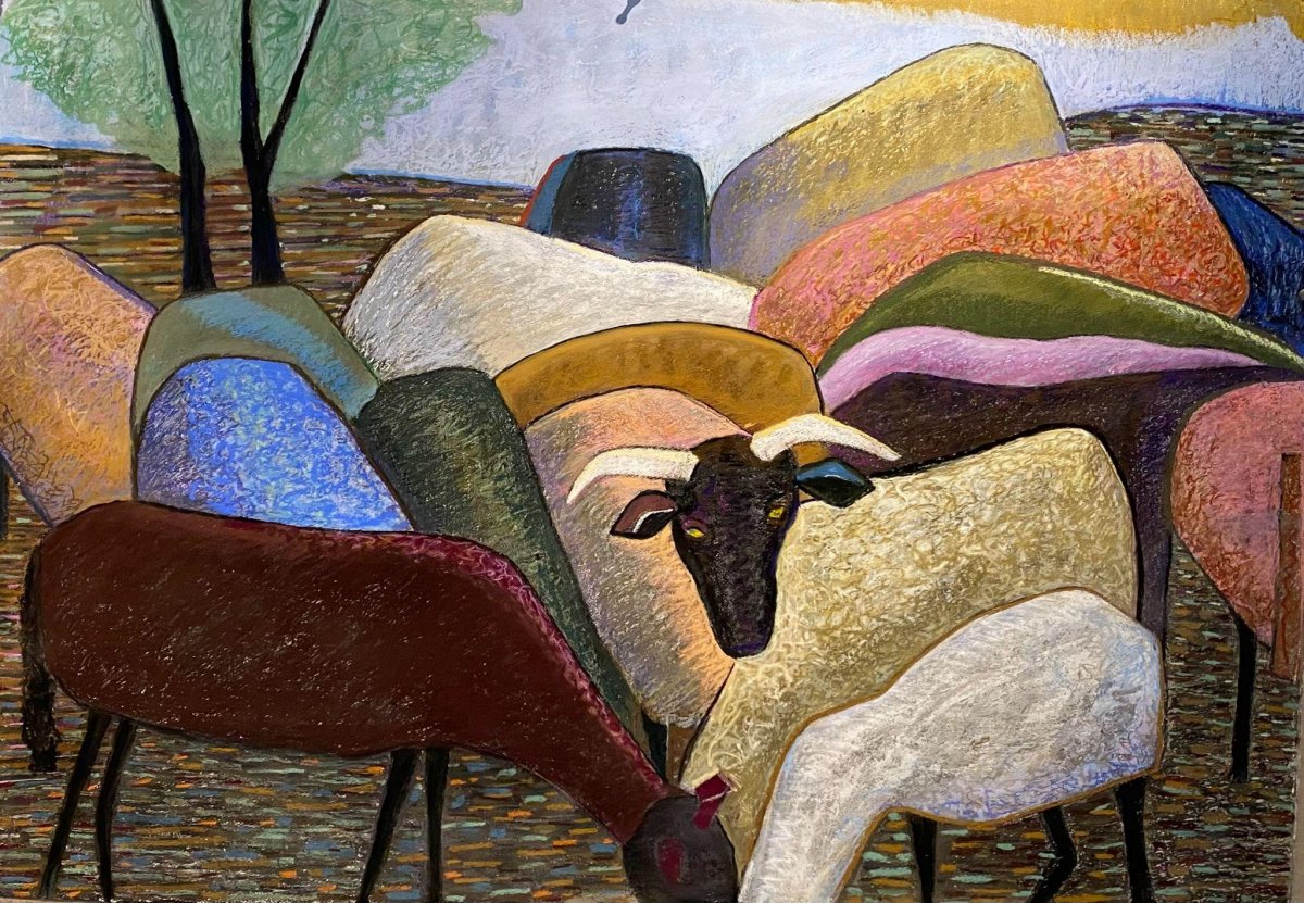 Karen Wilberding Diefenbach, Il Gregge (The Flock), 2023