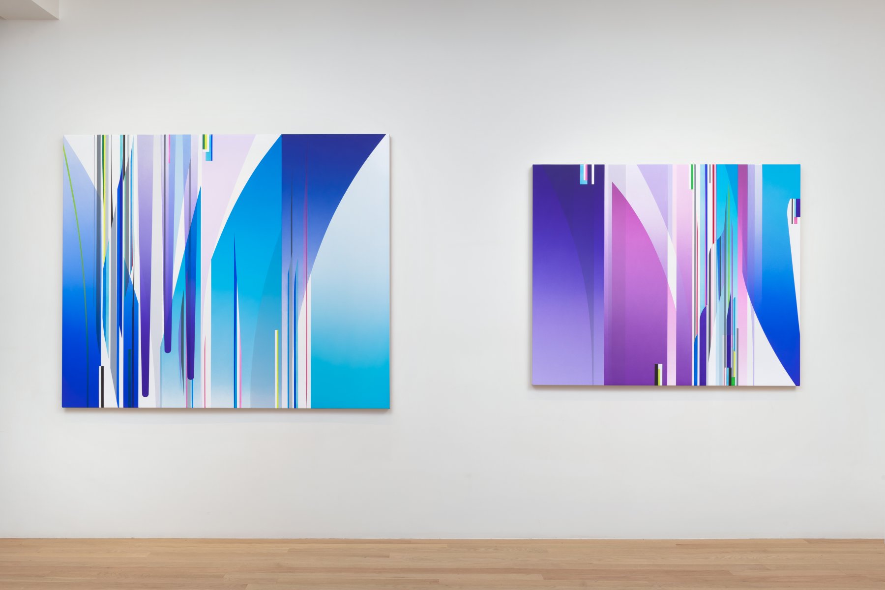 Installation image for Dion Johnson: Color Play, at L.A. Louver