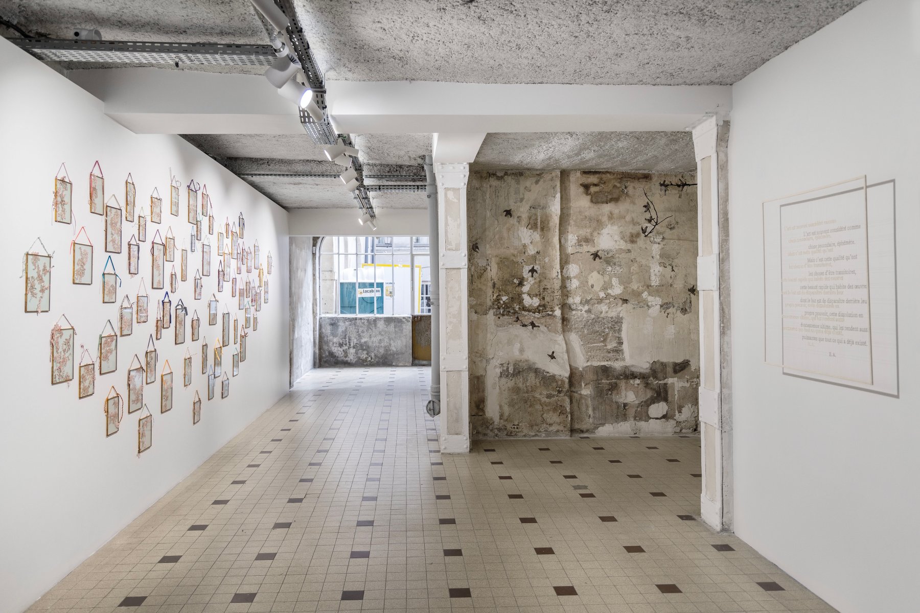 Installation image for Sabrina Mezzaqui: Di punto in bianco, at Galleria Continua