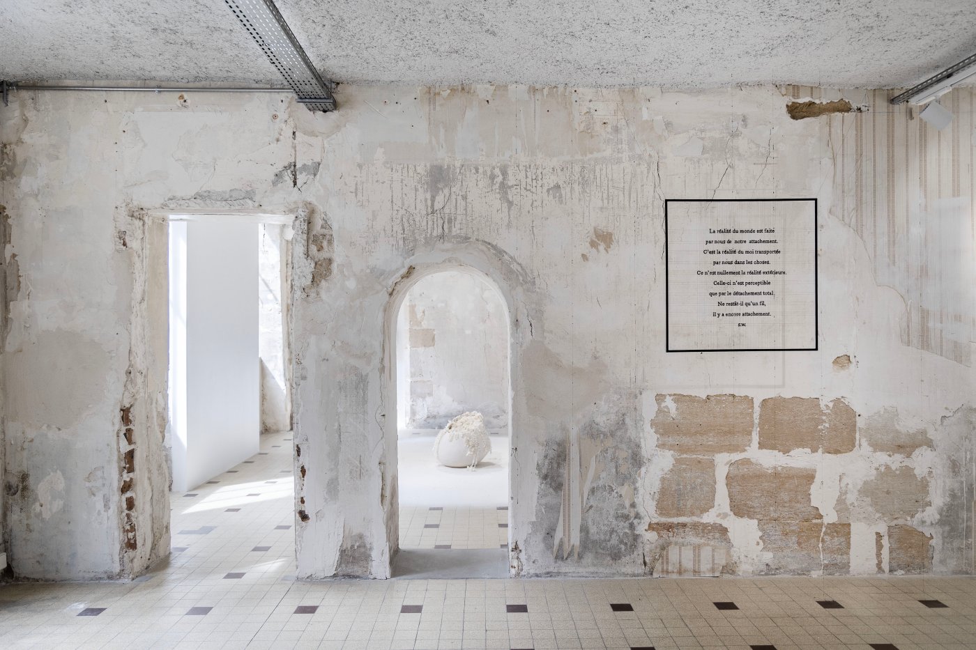 Installation image for Sabrina Mezzaqui: Di punto in bianco, at Galleria Continua