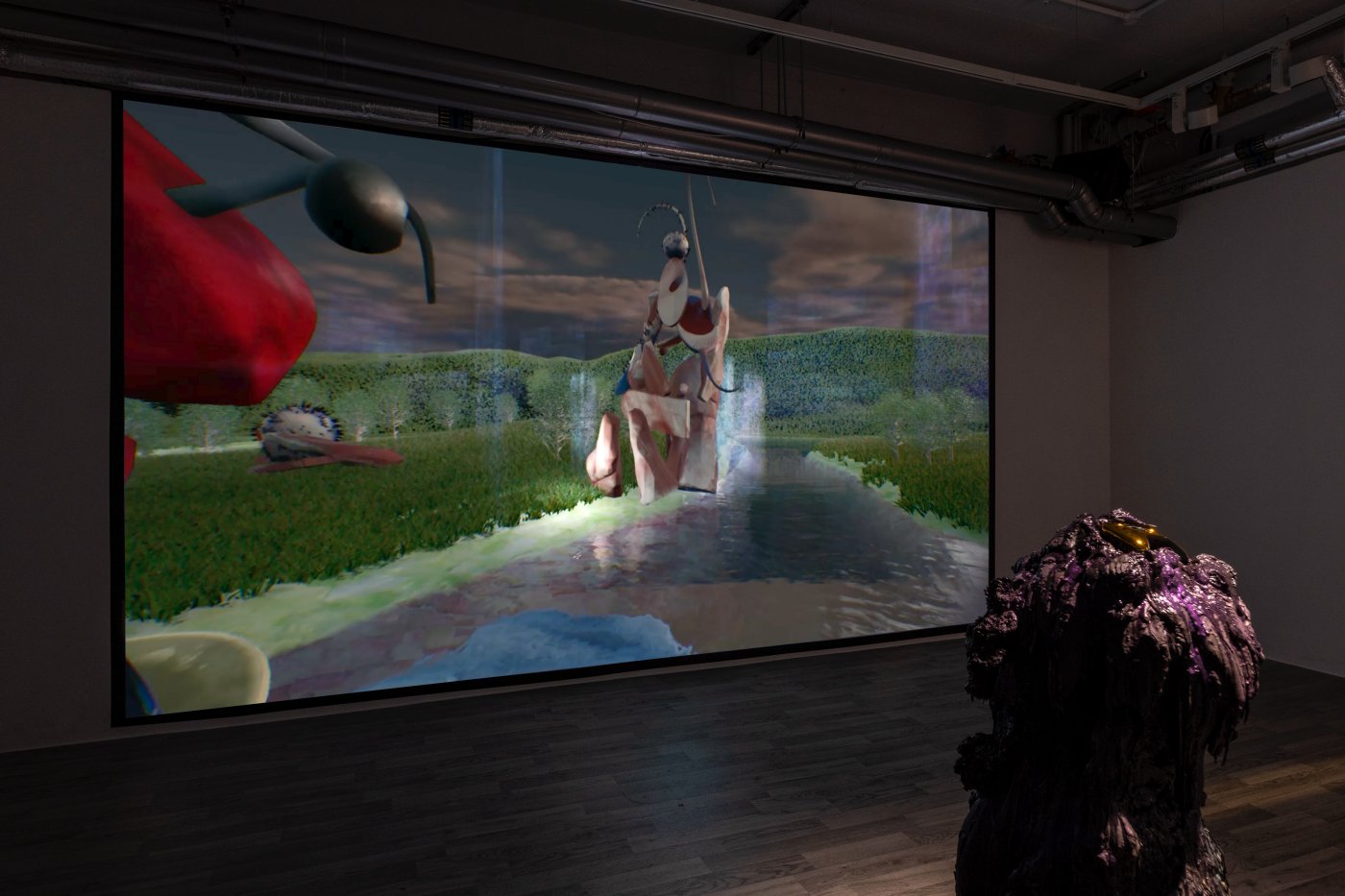 Installation image for Libby Heaney: Ent-er the Garden of Forking Path, at Gazelli Art House