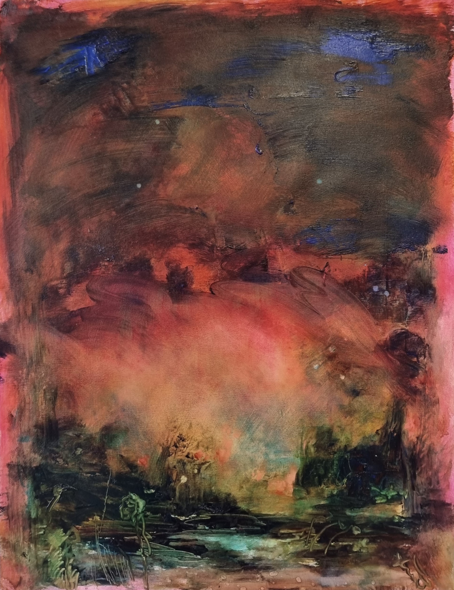 Chris Rivers, Landscape with Melting Stars - Dusk, 2023