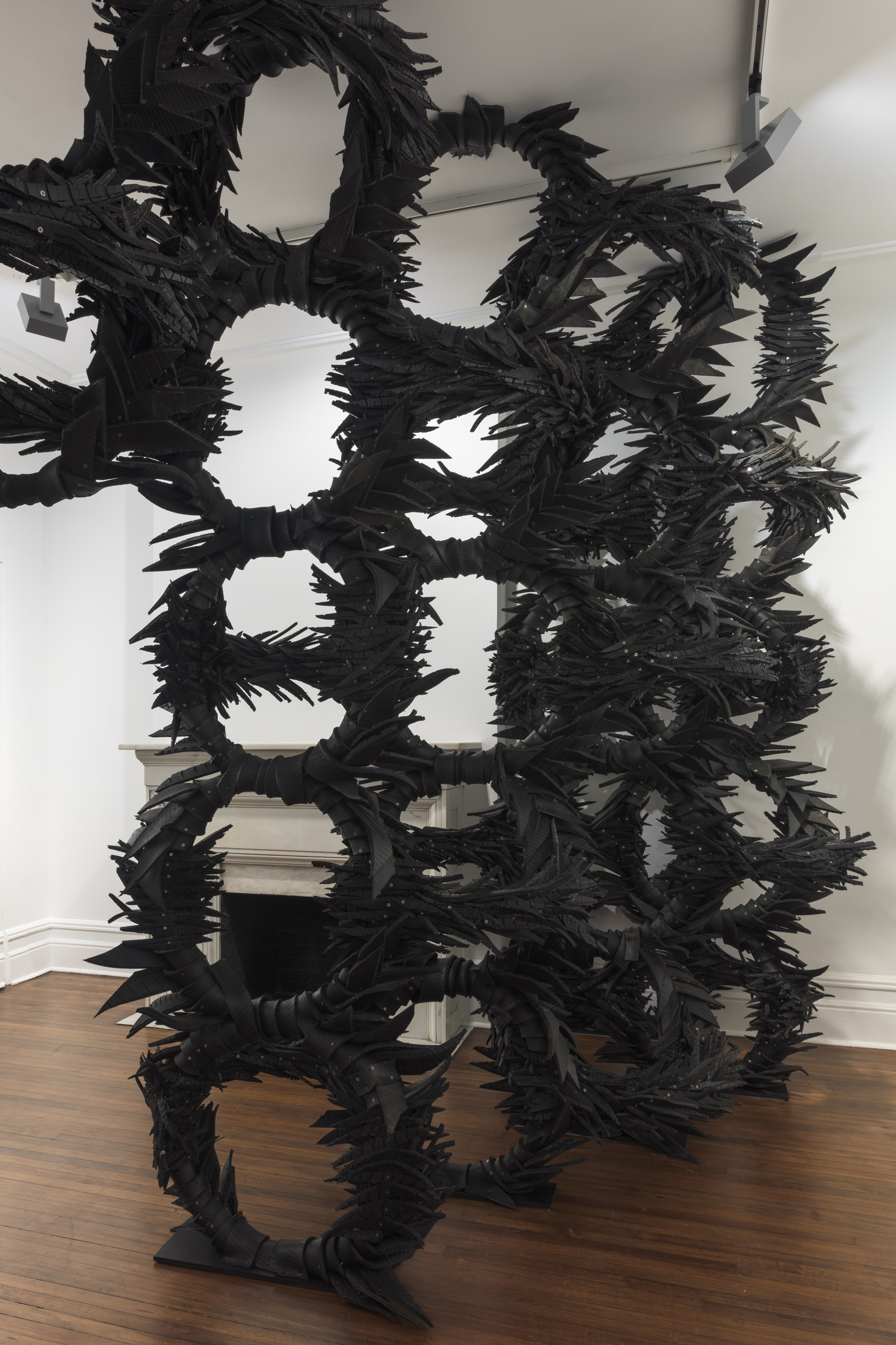 Installation image for Chakaia Booker: Public Opinion, at David Nolan Gallery