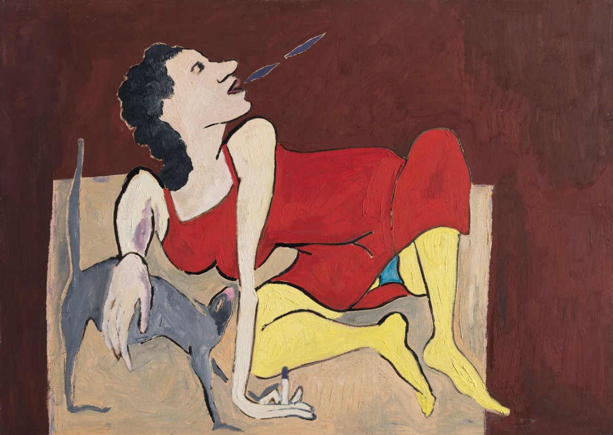 Cathy Josefowitz, Smoking, 1972