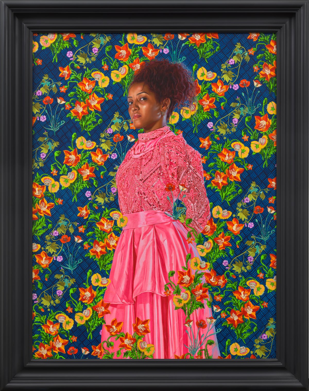 Kehinde Wiley, Portrait of Anet Arias, 2023