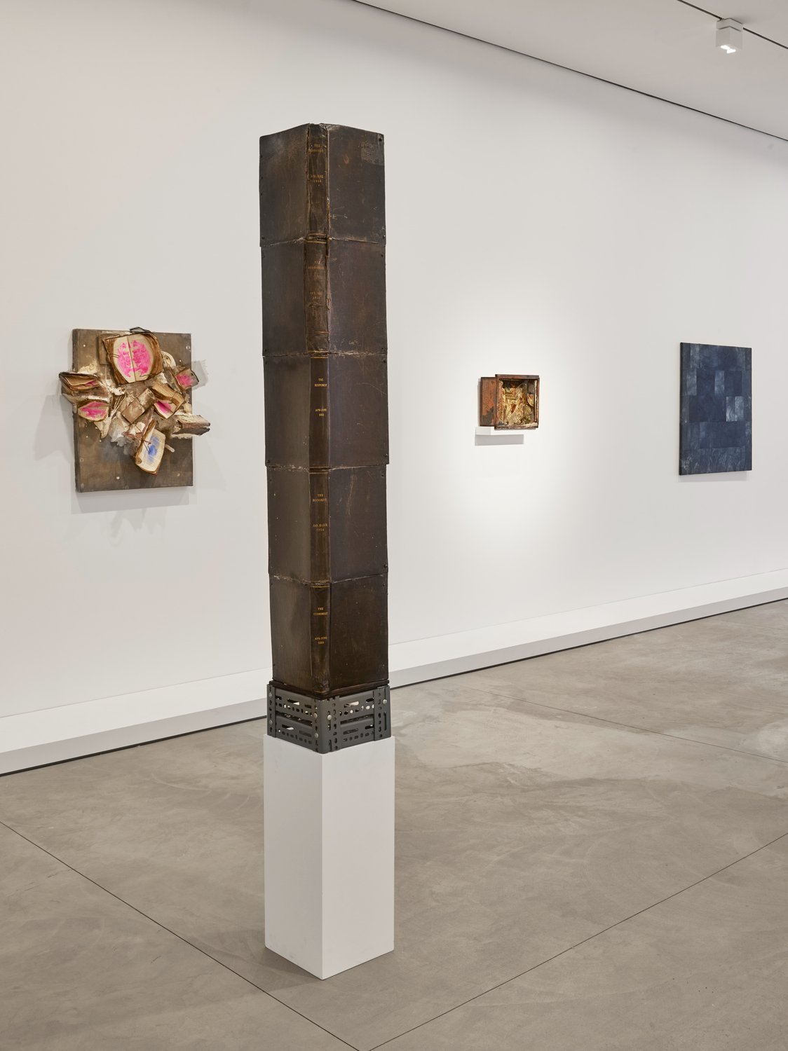 Installation image for Controlled Burnings: Hiller, Latham, Schneemann, at Lisson Gallery