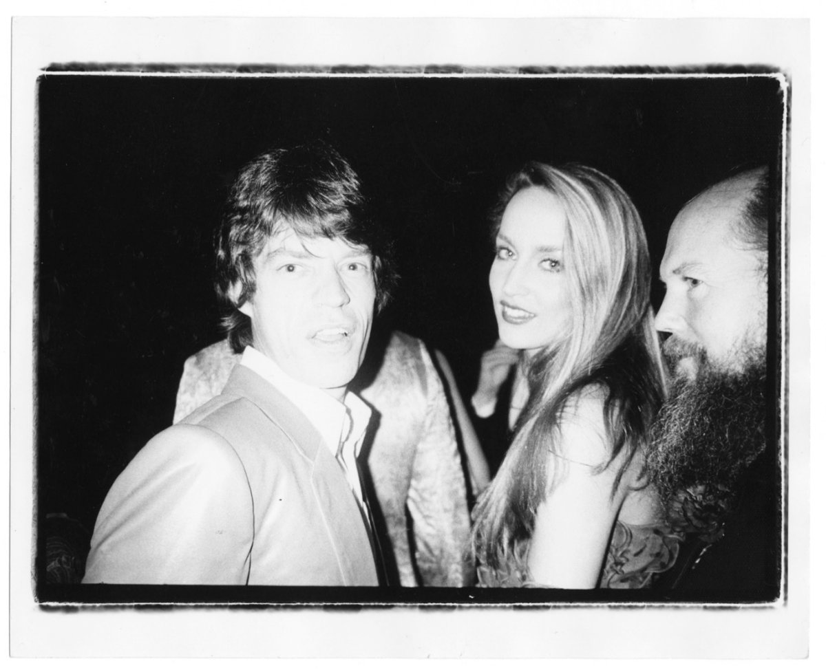 Bob Colacello, Mick Jagger, Jerry Hall, and Garech Browne, Red Ball, Paris, 1980