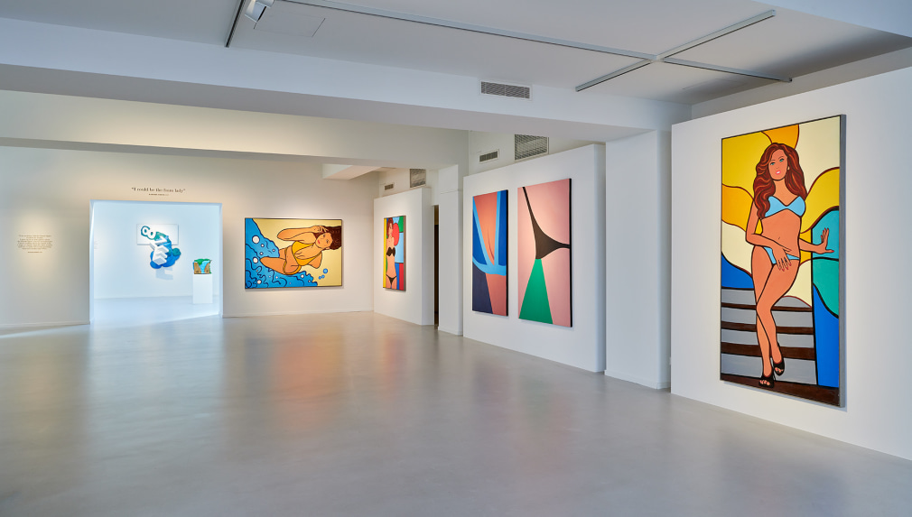 Installation image for Marjorie Strider, at galerie gmurzynska