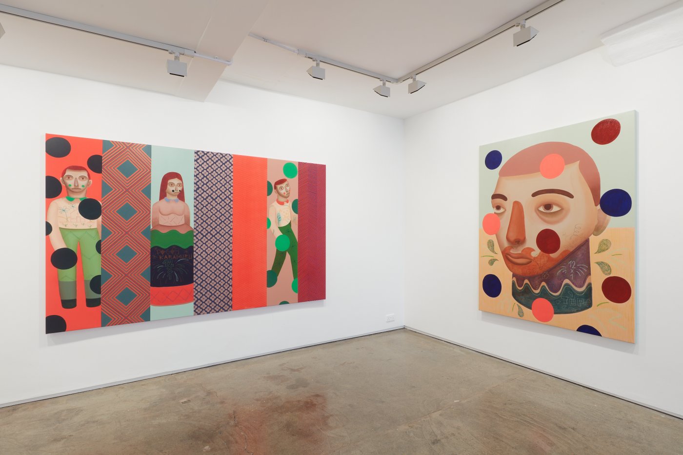 Installation image for Raphael Sagarra AKA Finok: Purgatory, at Jack Bell Gallery