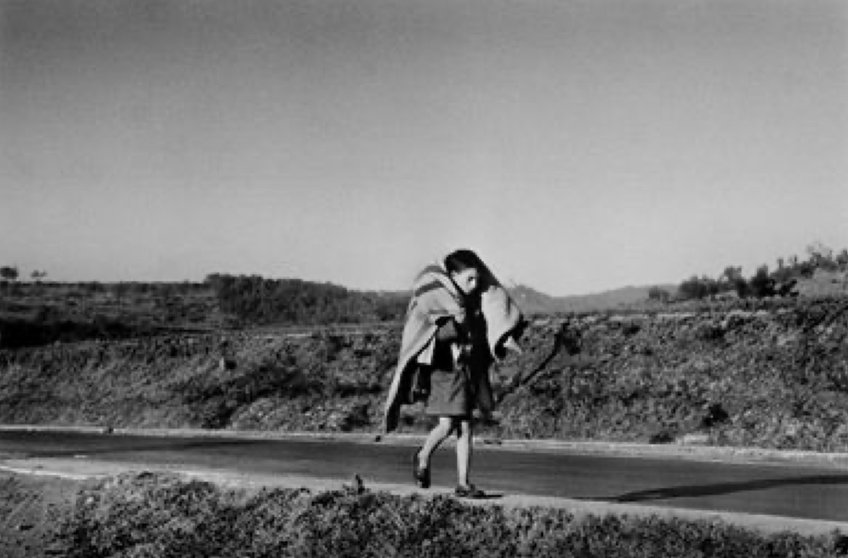 Robert Capa, On the road from Barcelona to the French border, 1939