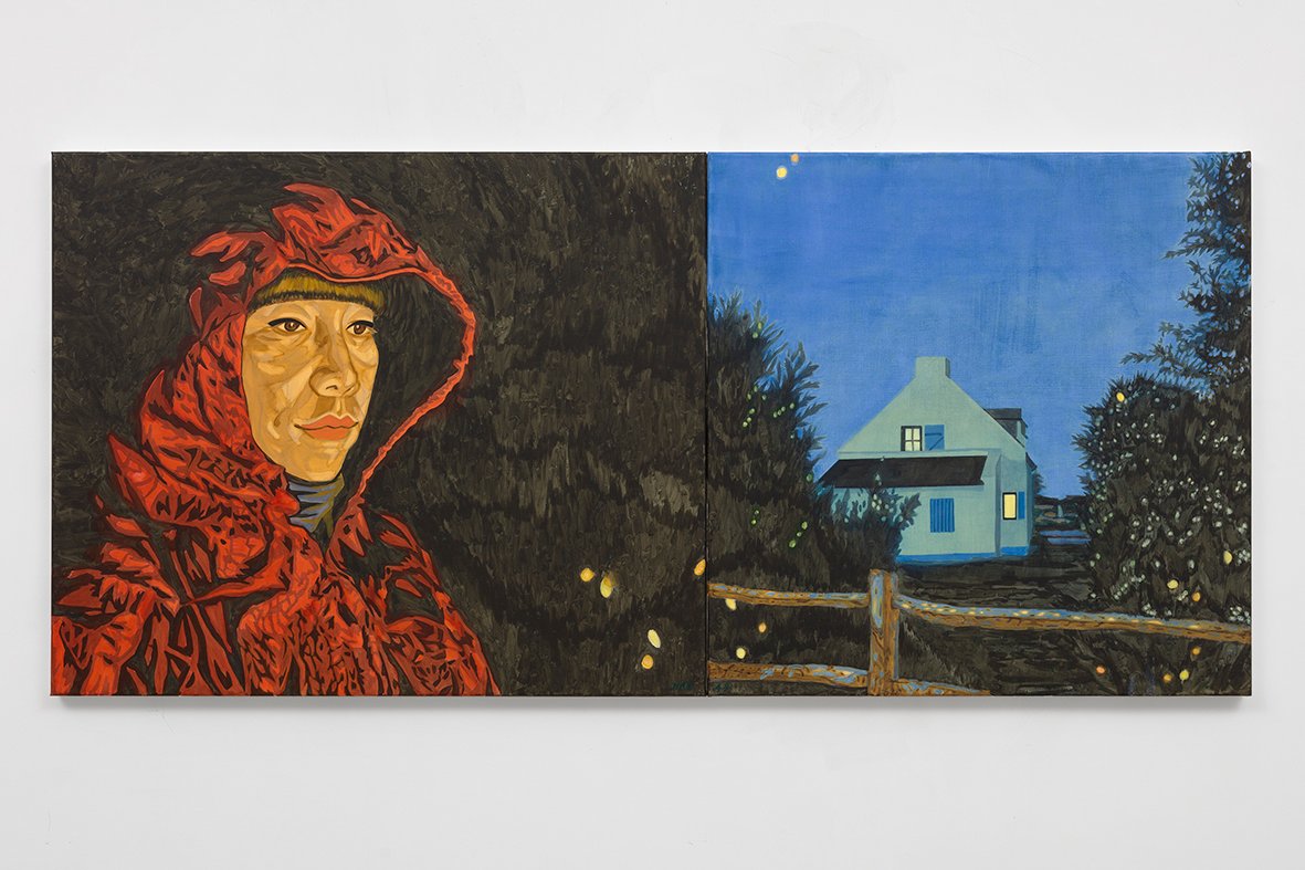 Jiab Prachakul, The Evening is The Beginning of The Night (Diptych), 2022
