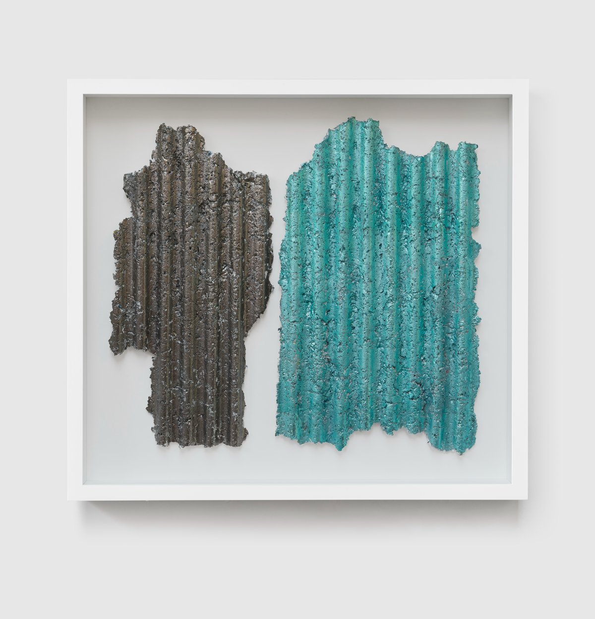 Rachel Whiteread, Untitled (Gunmetal Grey and Blue), 2023