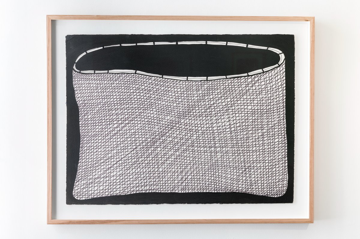 Kieren Karritpul, Fishnet Drawing, 2023
