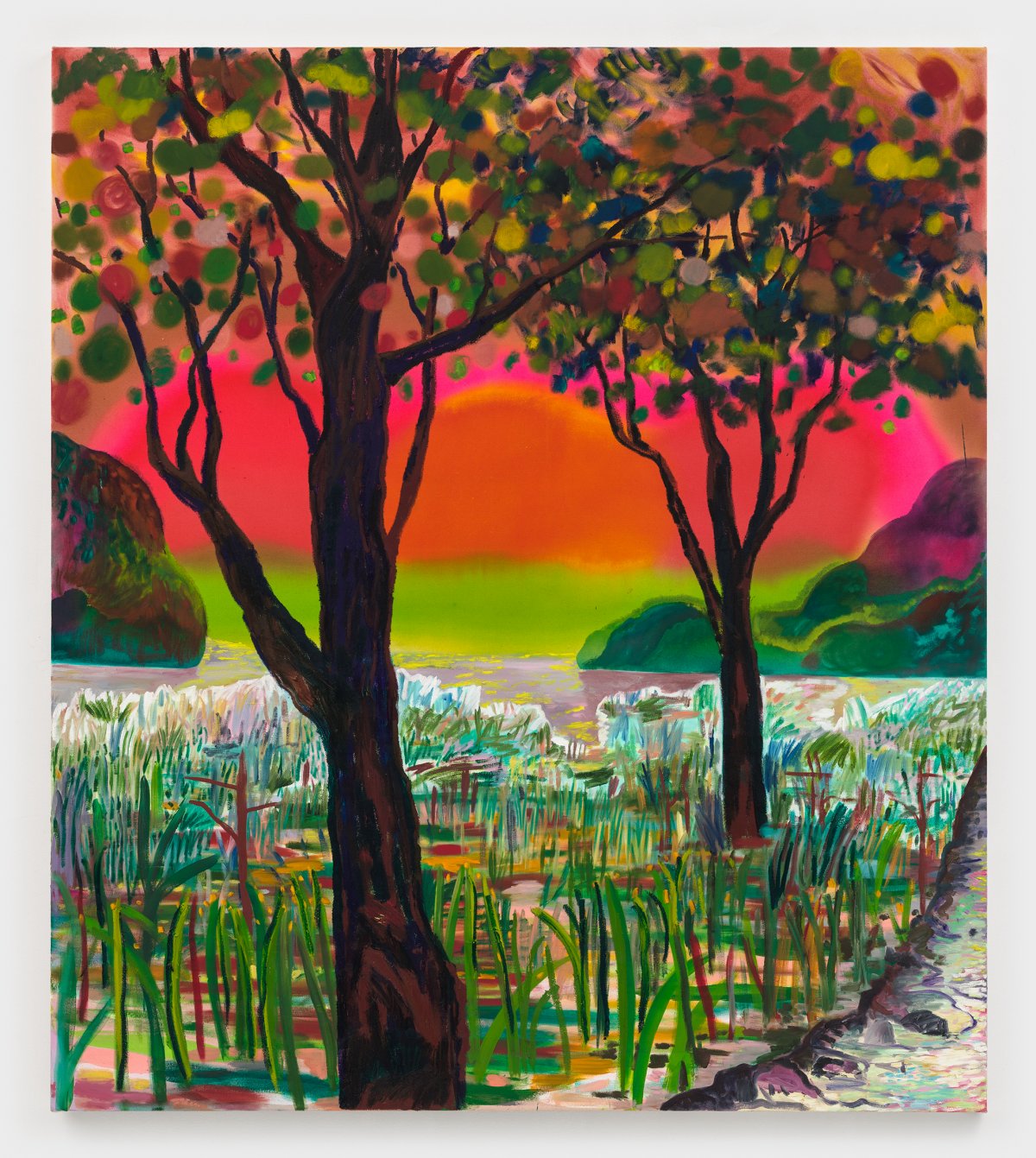 Shara Hughes, Fire and Ice, 2022