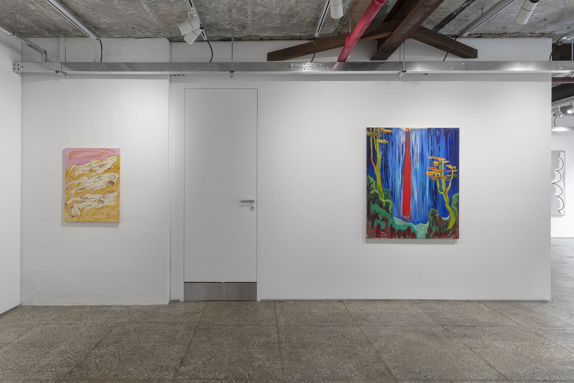 Installation image for Group Show, at Galerie Eva Presenhuber