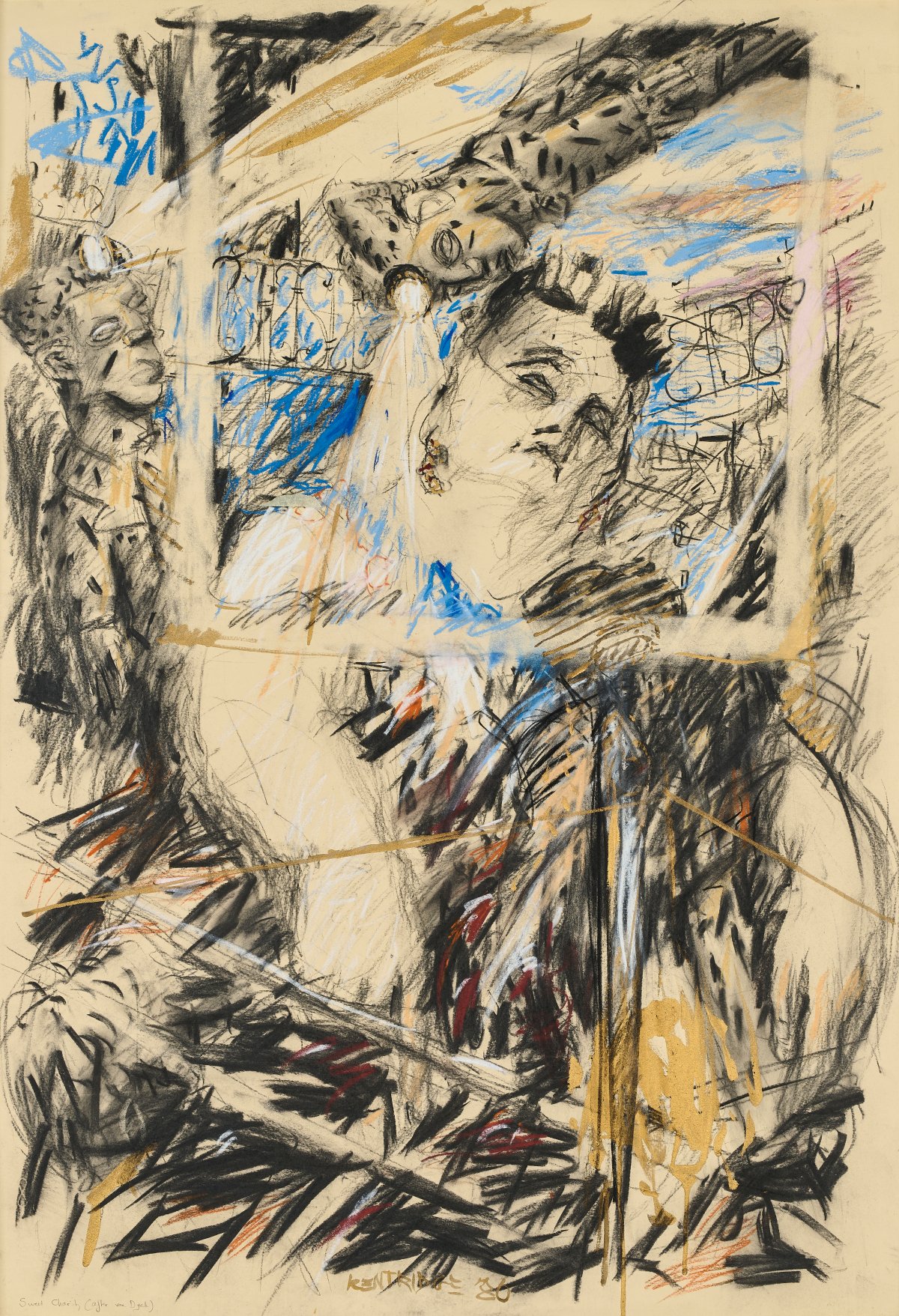 William Kentridge, Sweet Charity After Van Dyk, 1986