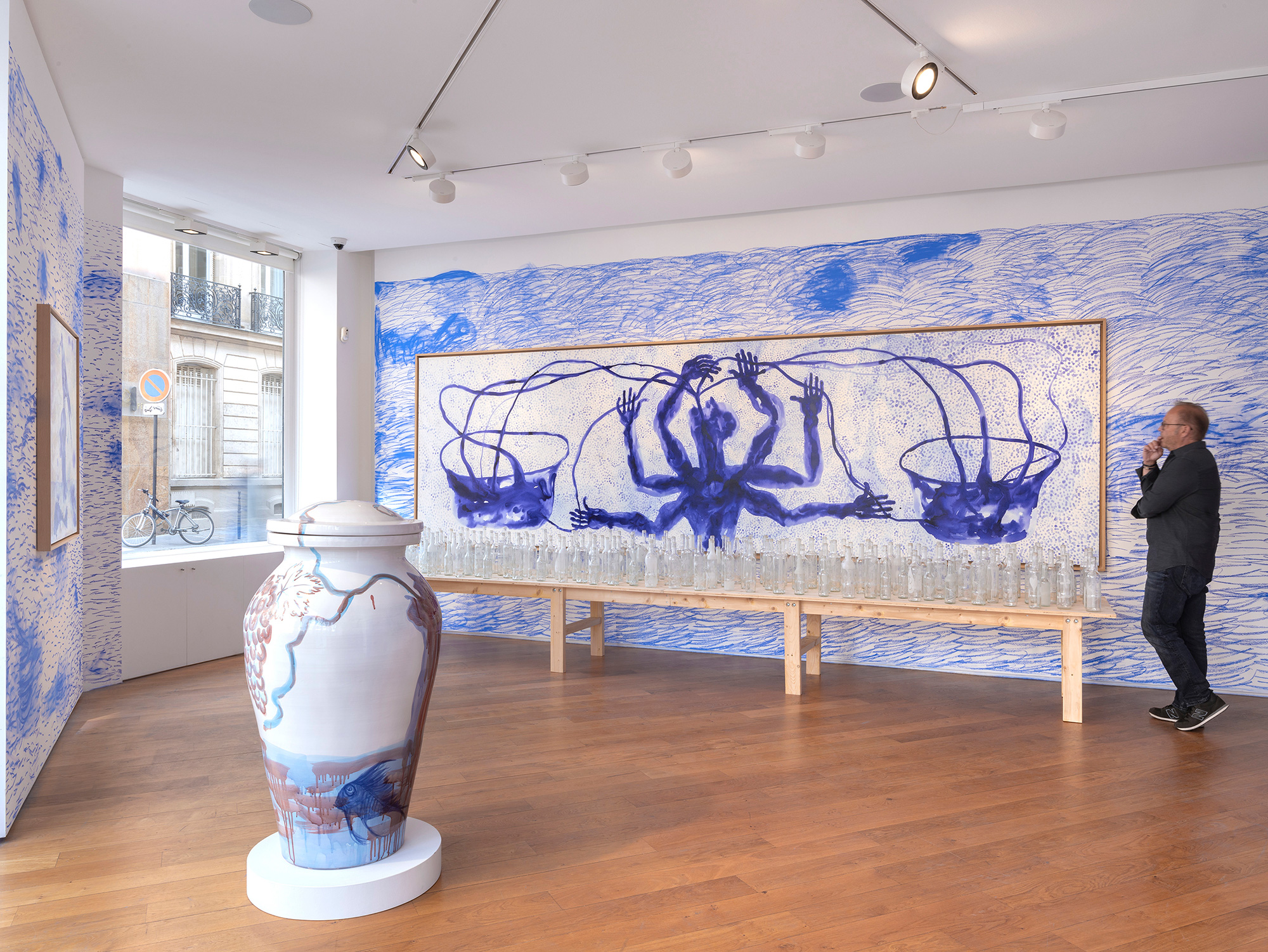 Installation image for Barthélémy Toguo: Water is a Right, at Galerie Lelong & Co.