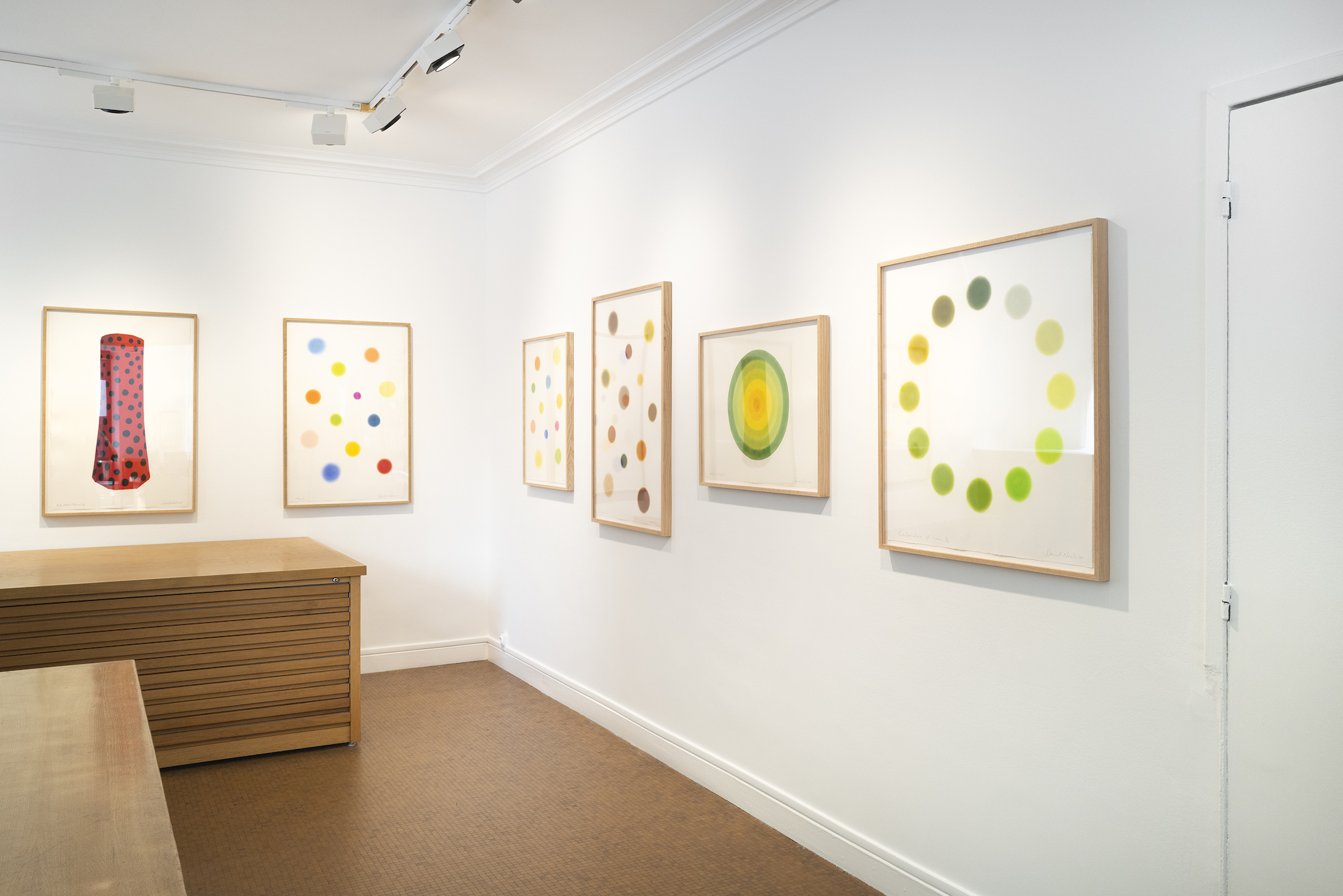 Installation image for David Nash - Colours and Columns, at Galerie Lelong & Co.