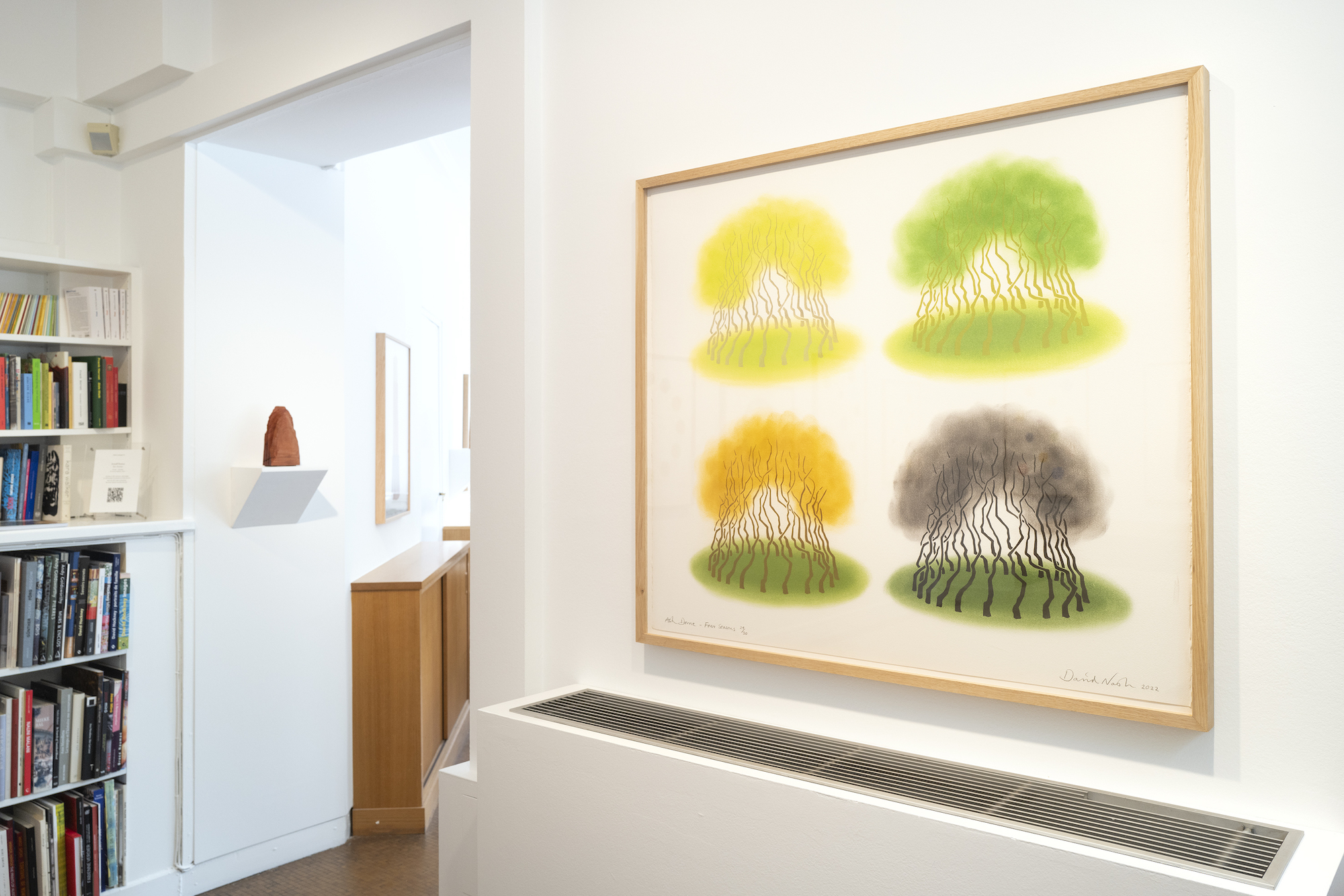 Installation image for David Nash - Colours and Columns, at Galerie Lelong & Co.