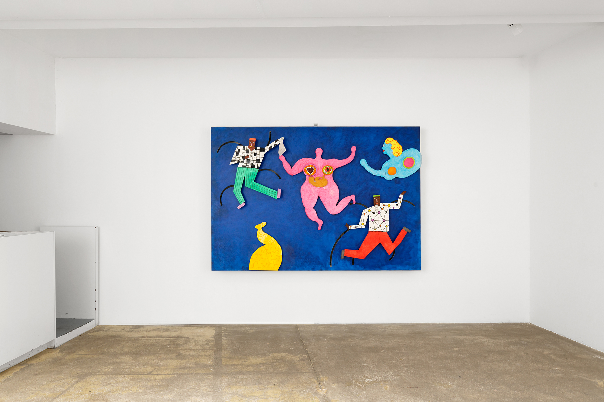 Installation image for Niki de Saint Phalle: Tableaux éclatés, at Galerie Georges-Philippe & Nathalie Vallois